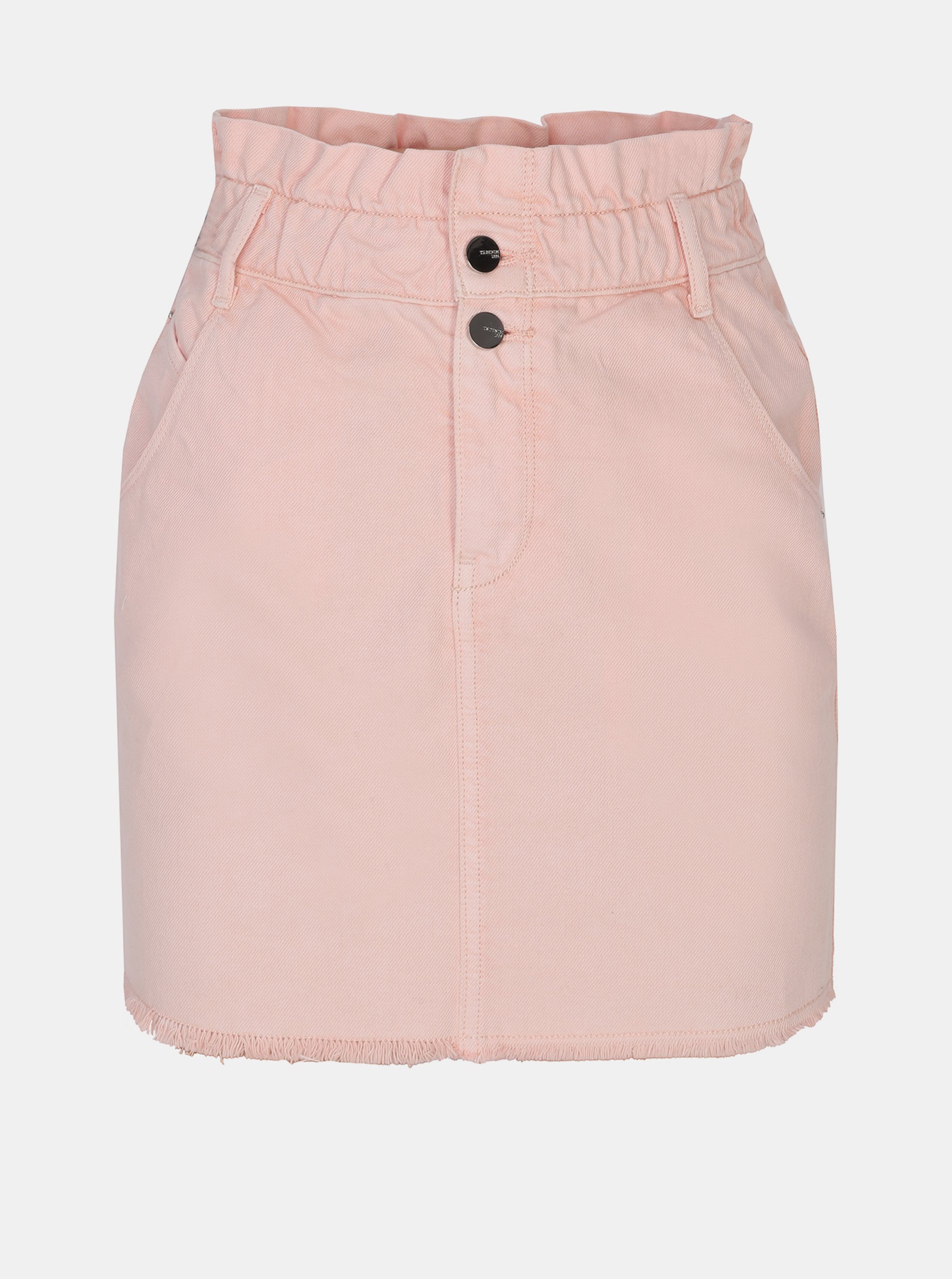 Pink Denim Sheath Mini Skirt TOP SECRET - Women