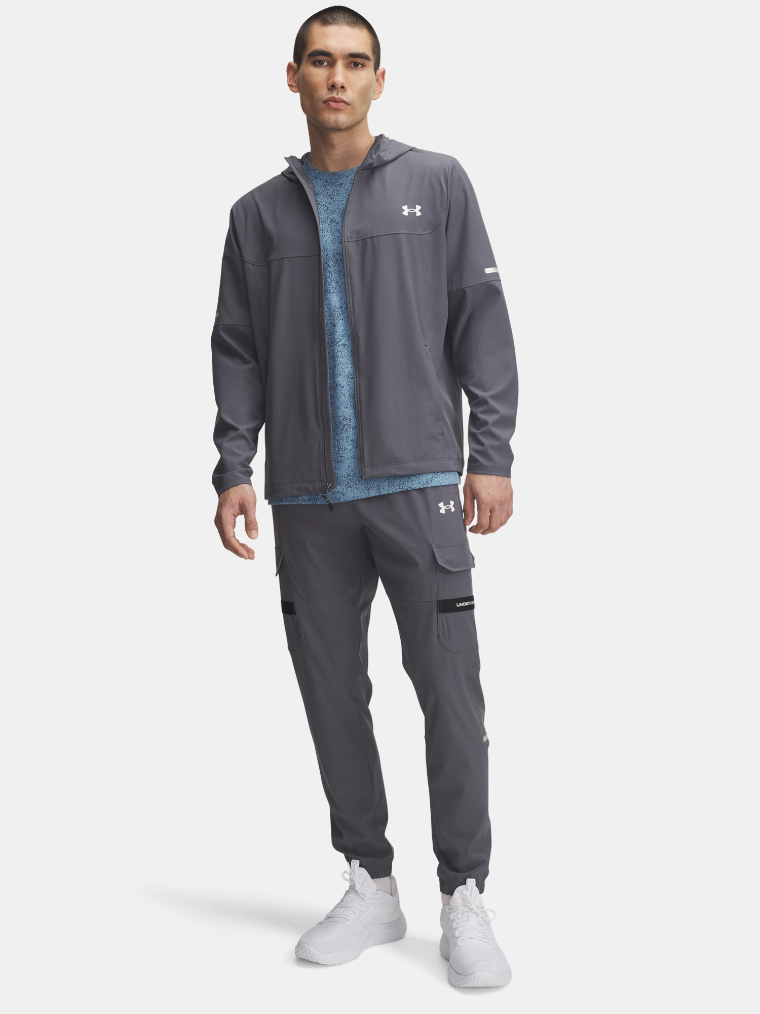 Men's Sports Pants Under Armour UA Tech Utility Woven Pant-GRY - Men's