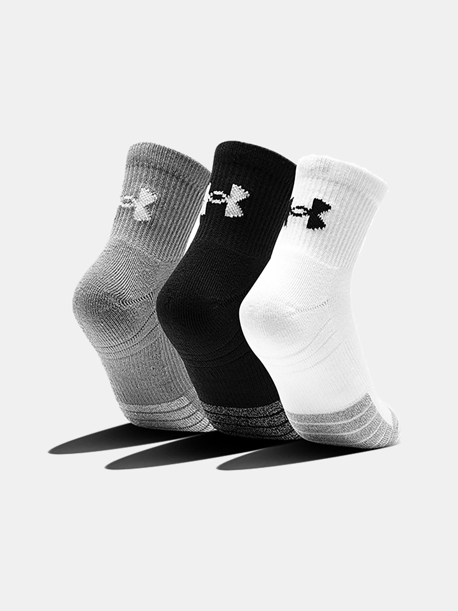 Under Armour Socks UA Heatgear Quarter 3pk-BLK - Unisex