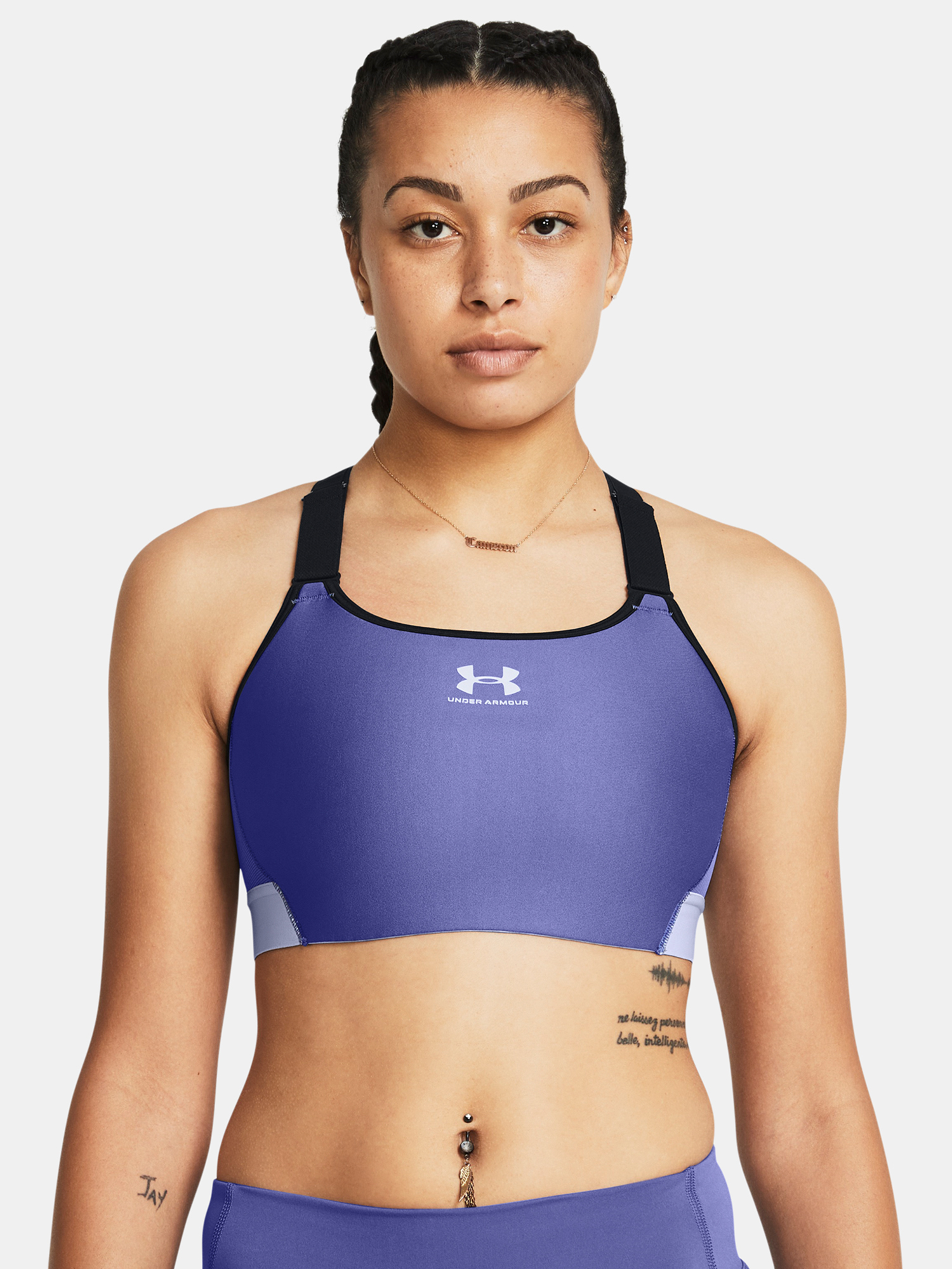 Fialová dámska podprsenka Under Armour UA HeatGear High