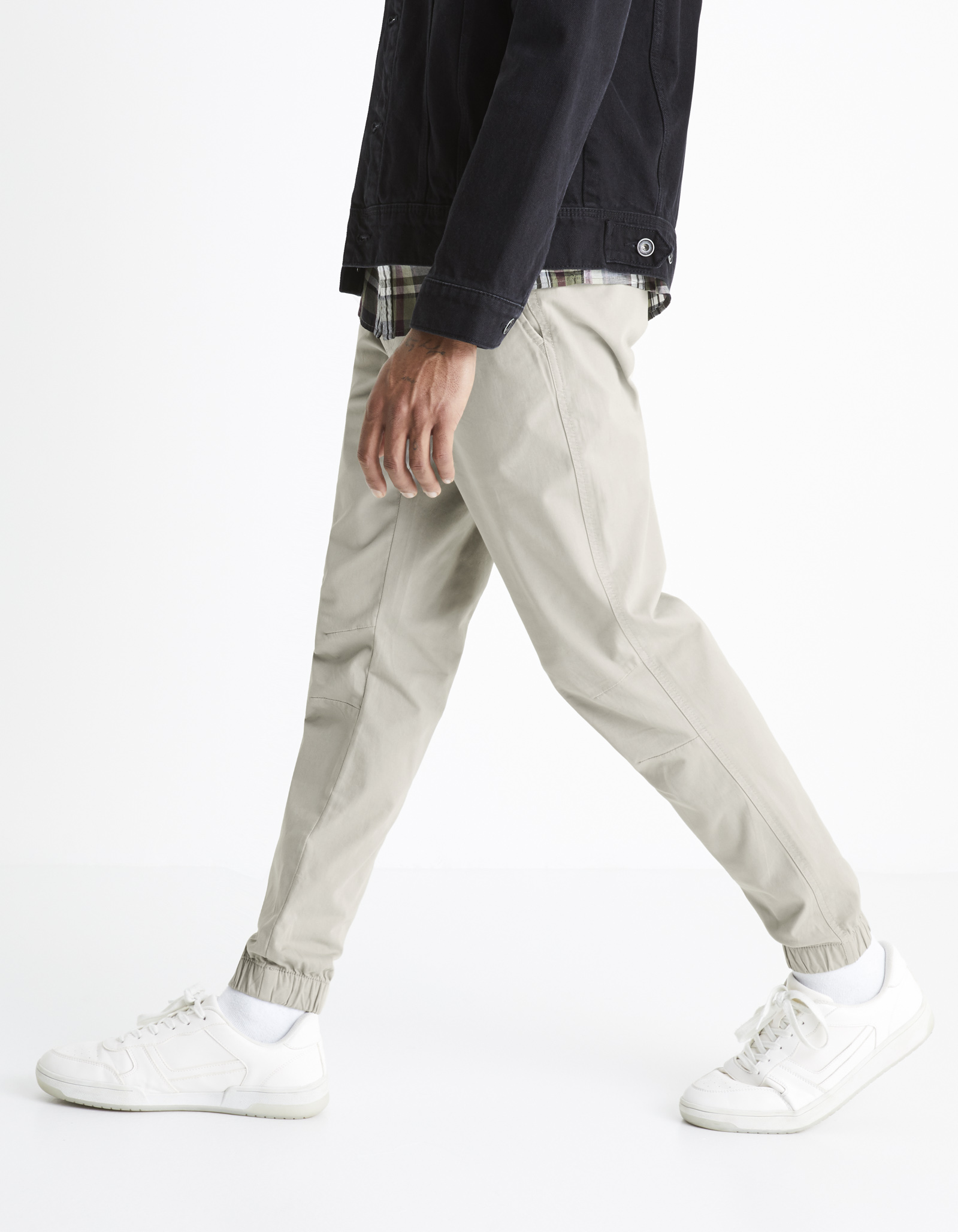Pantaloni casual pentru barbati Celio - gri deschis