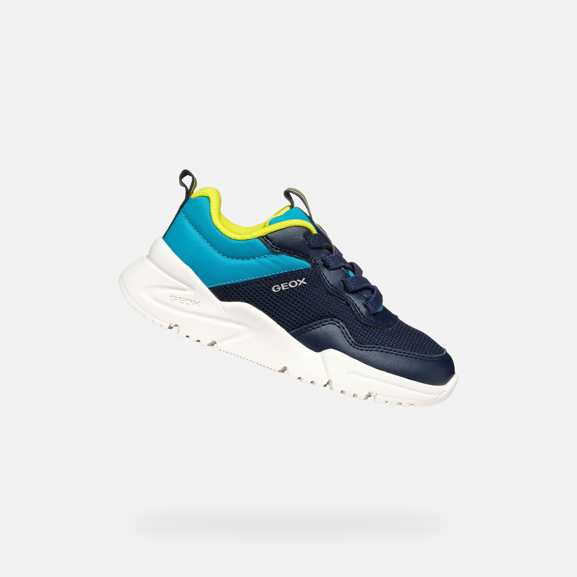 Boys Dark Blue Geox Loftus Sneakers - Boys