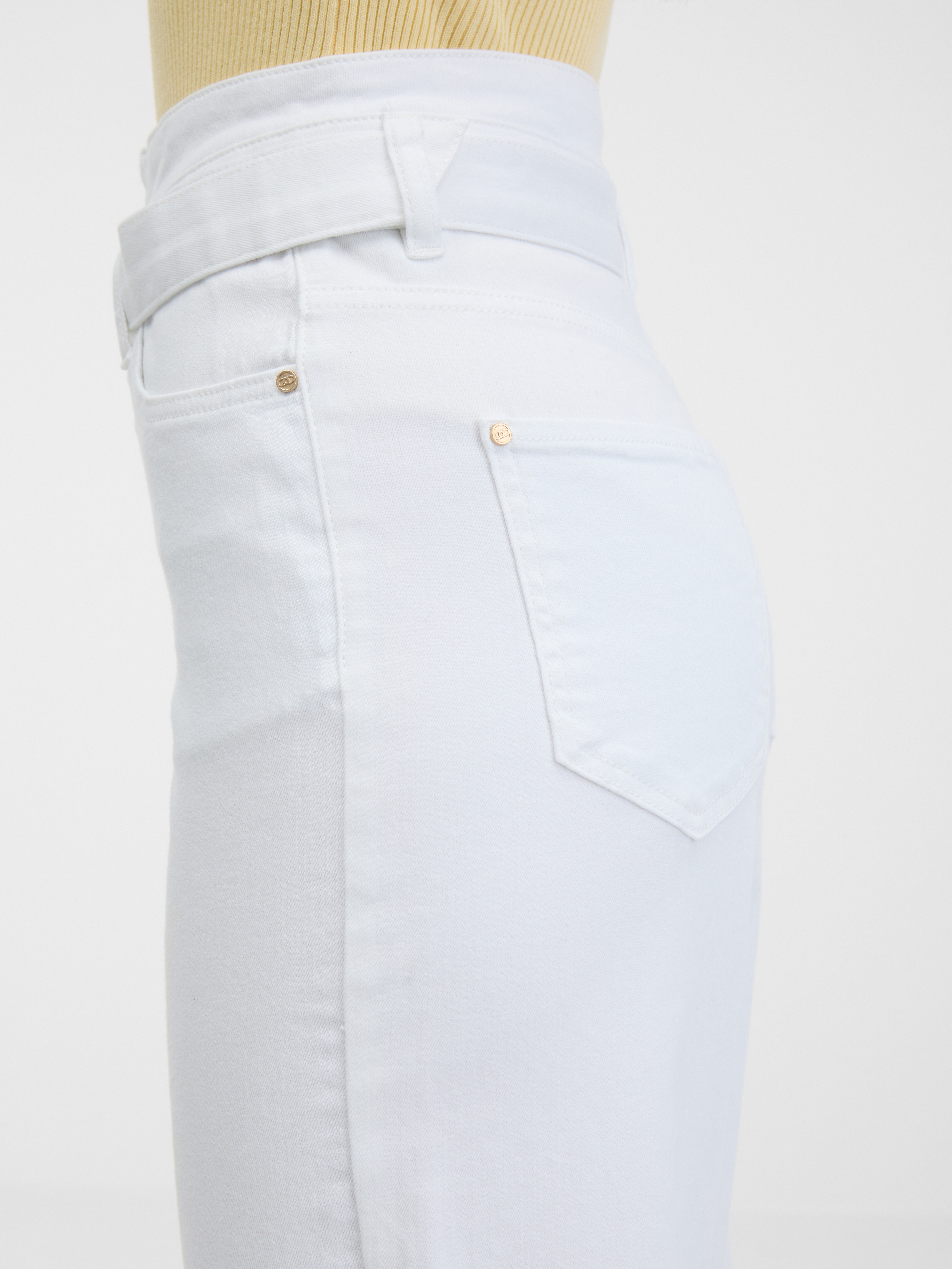 Orsay White Women's Wide Jeans - Women's
