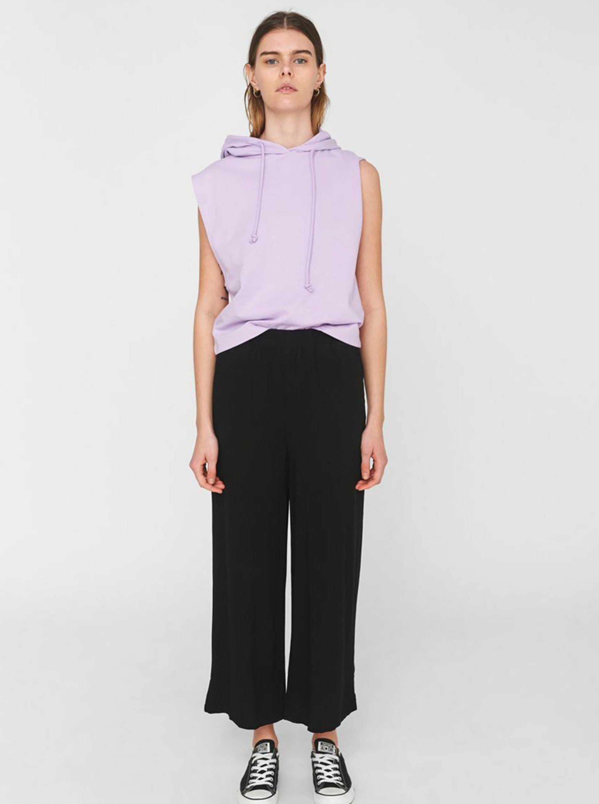 Pantaloni chino pentru femei Noisy May - negru