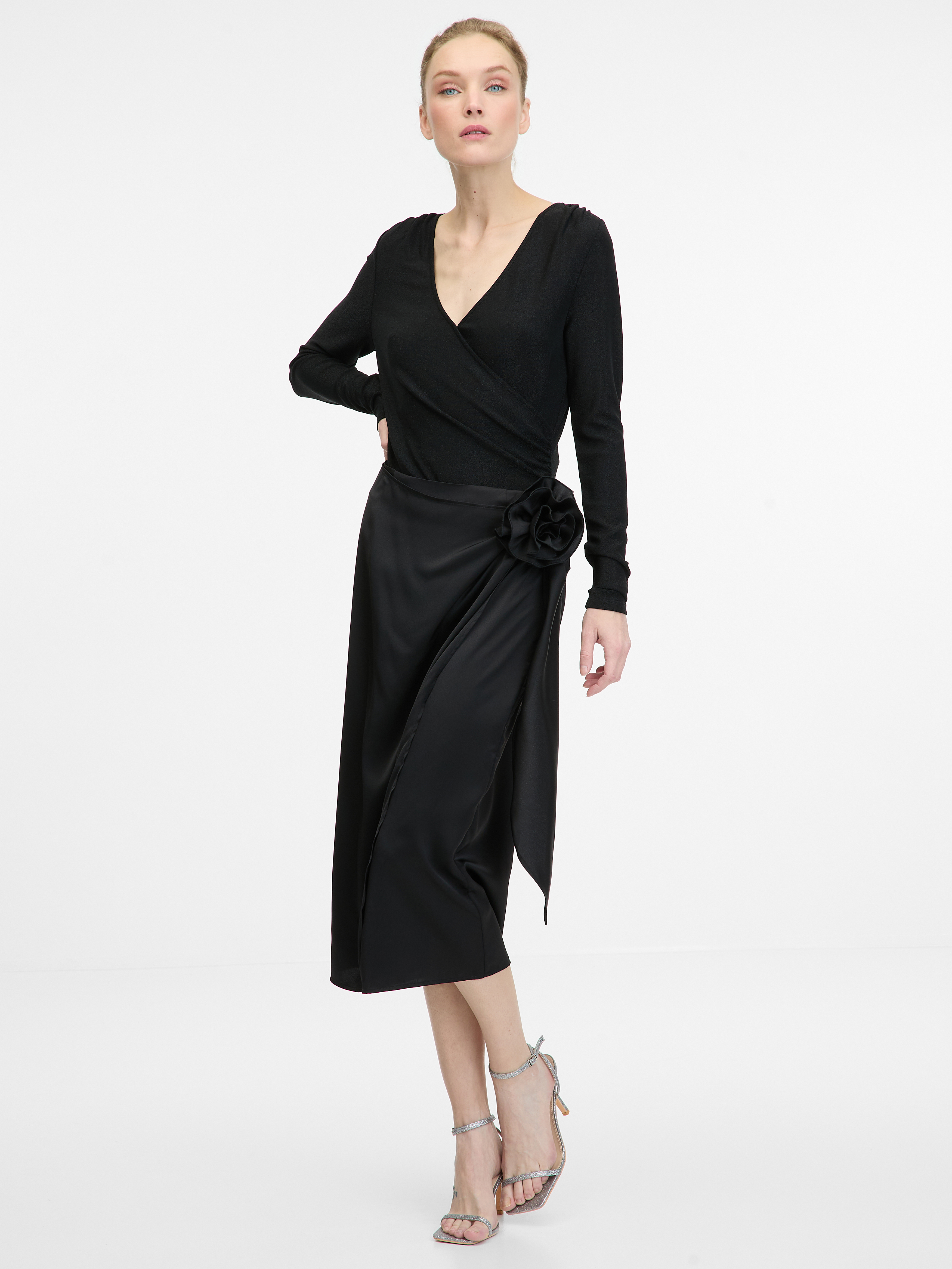 Black women&#039;s midi skirt ORSAY - Women&#039;s