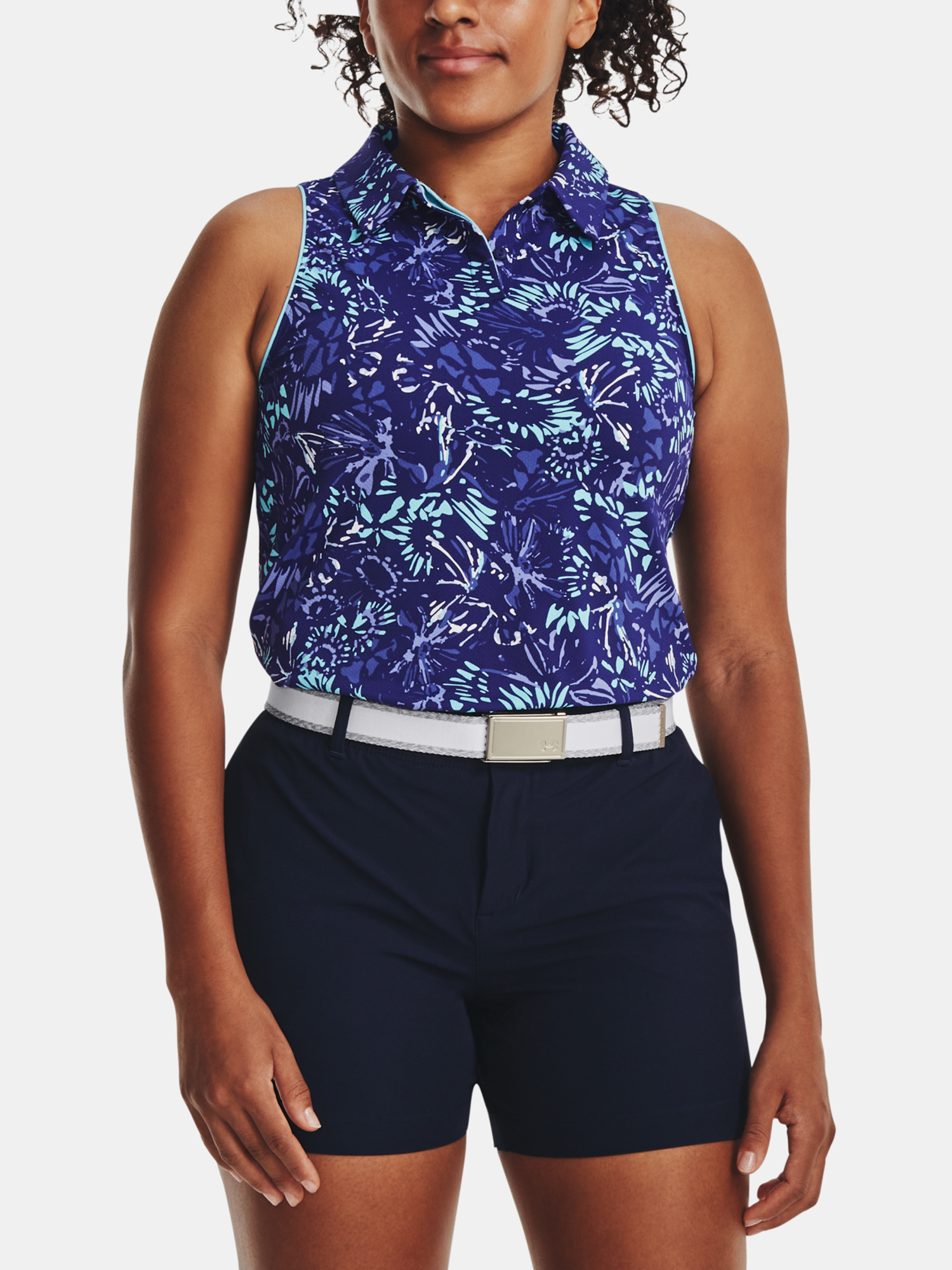 Under Armour Tank Top UA Iso-Chill SL Polo-BLU - Women