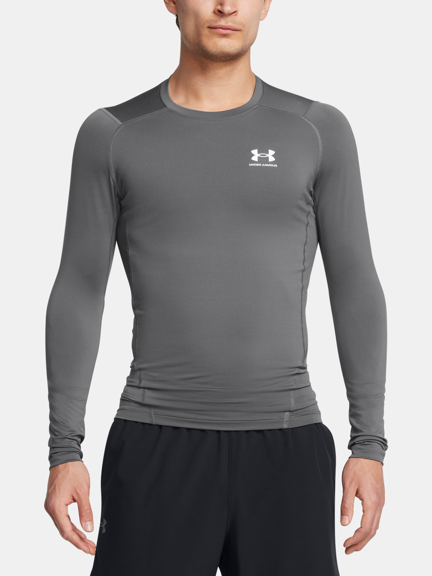 Men's T-shirt Under Armour UA HG Armour Comp LS-GRY - Men's