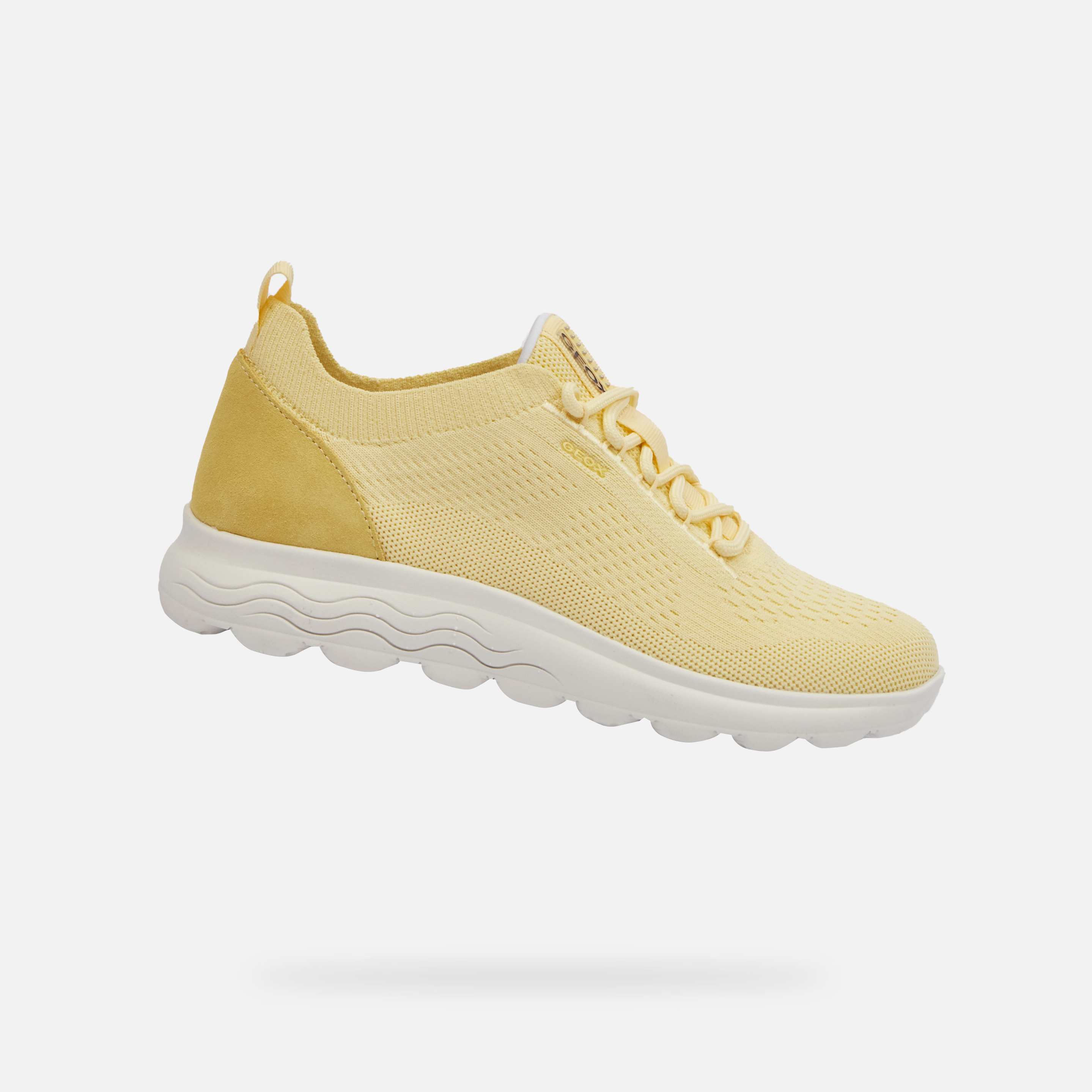Yellow womens sneakers Geox Spherica - Womens