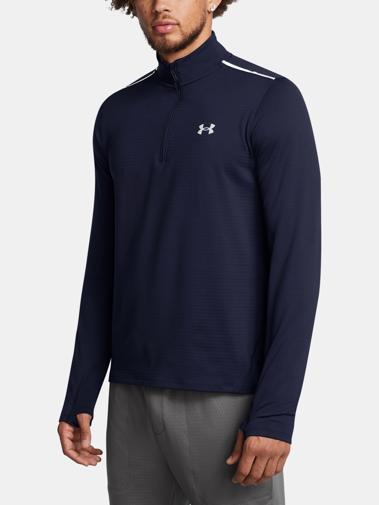 Men's T-shirt Under Armour UA Vanish CW 1/4 Zip-BLU - Men's