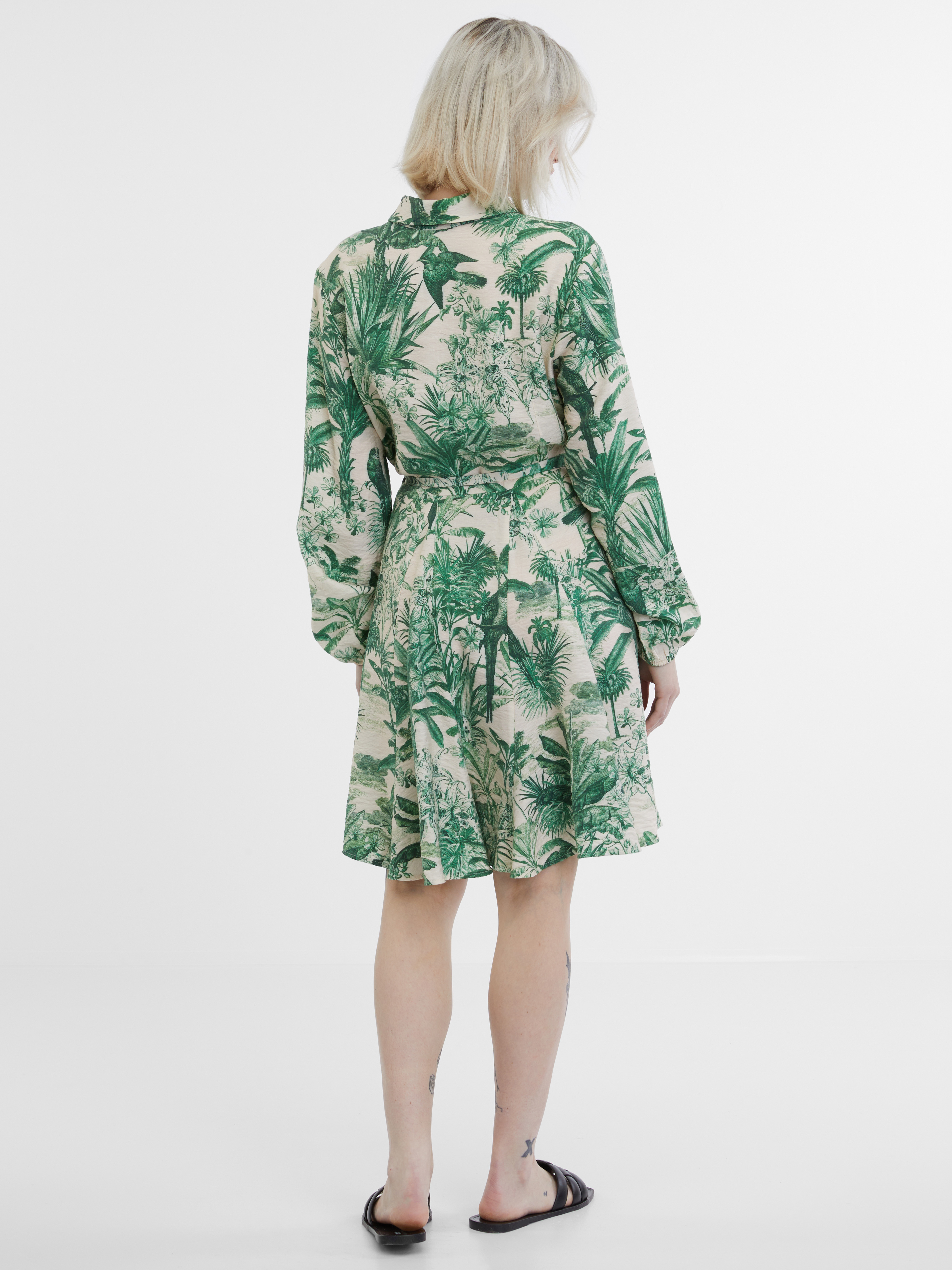 Green-beige women's shirt dress ORSAY - Women's