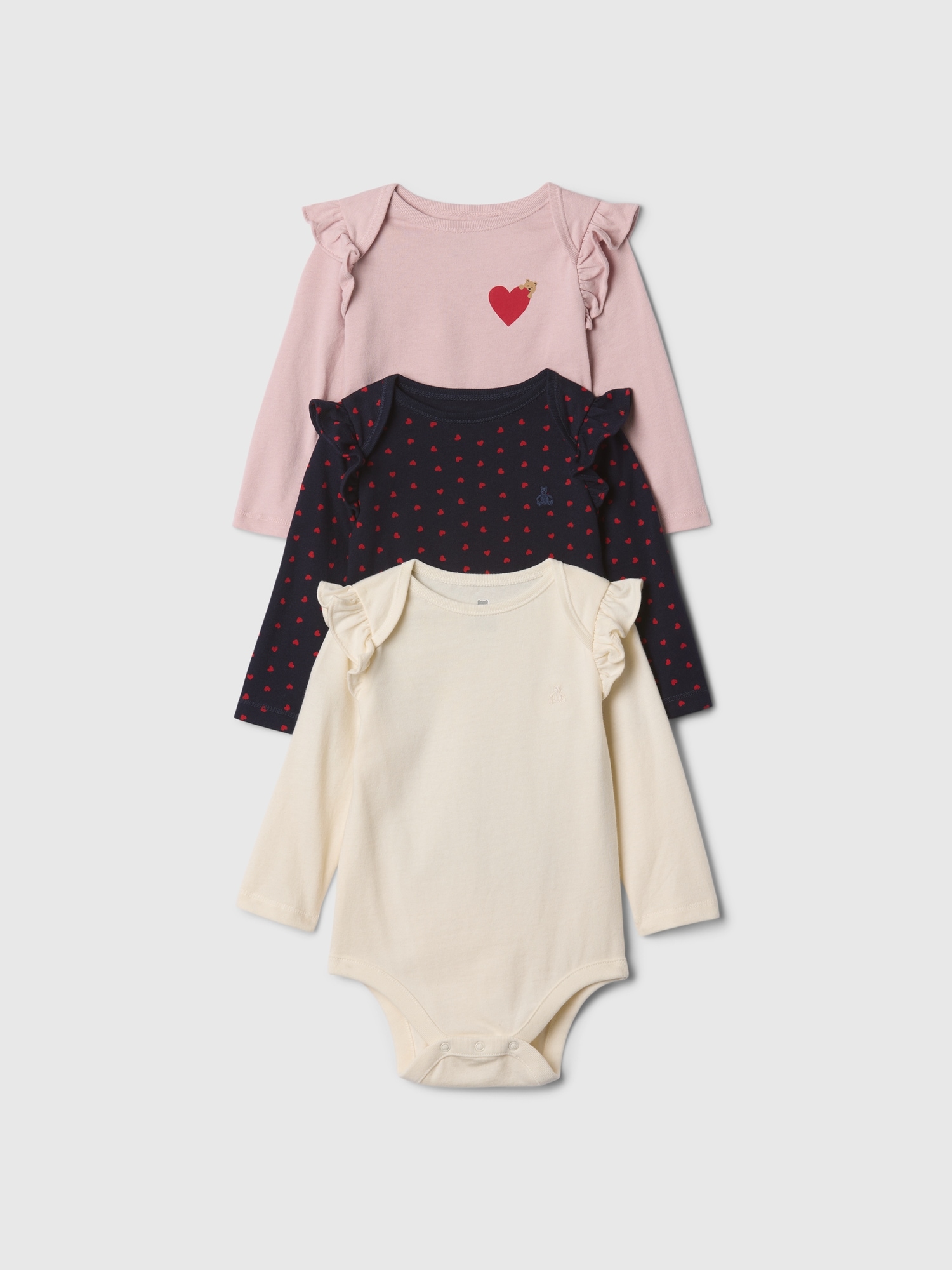 GAP Baby body, 3 ks - Holky