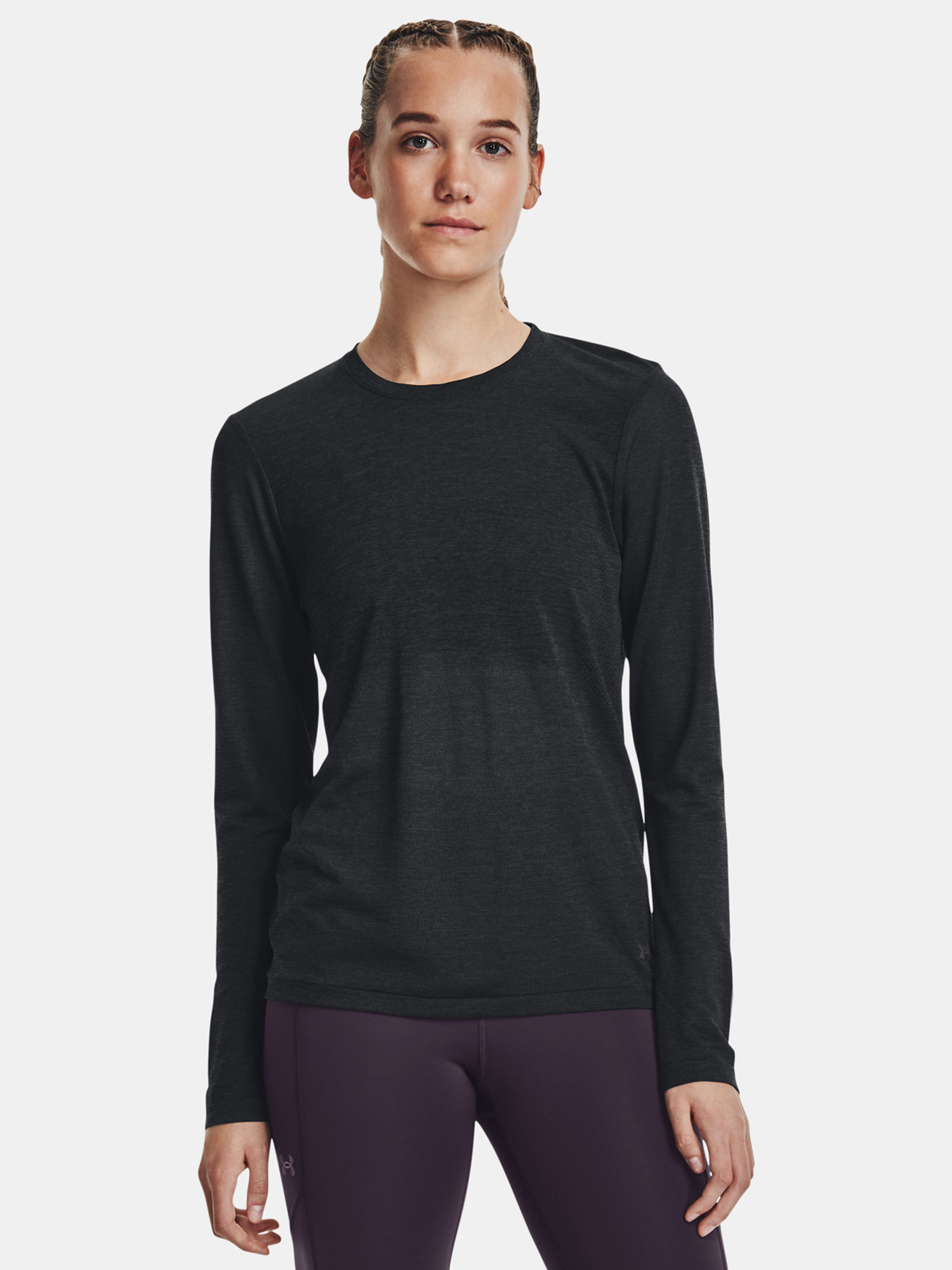 Čierne športové tričko Under Armour UA Seamless Stride LS