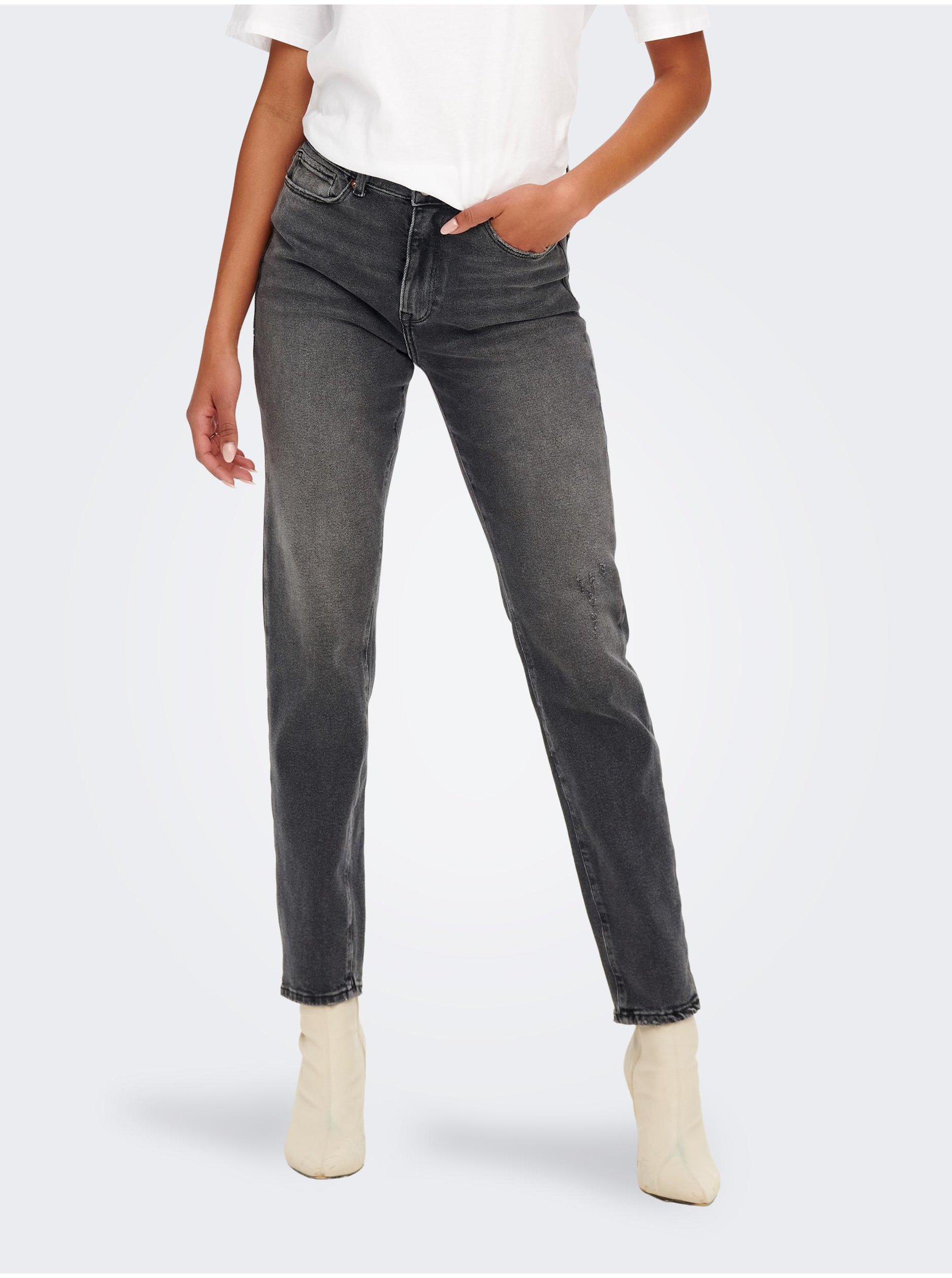 Grey Straight Fit Jeans ONLY Emily - Women