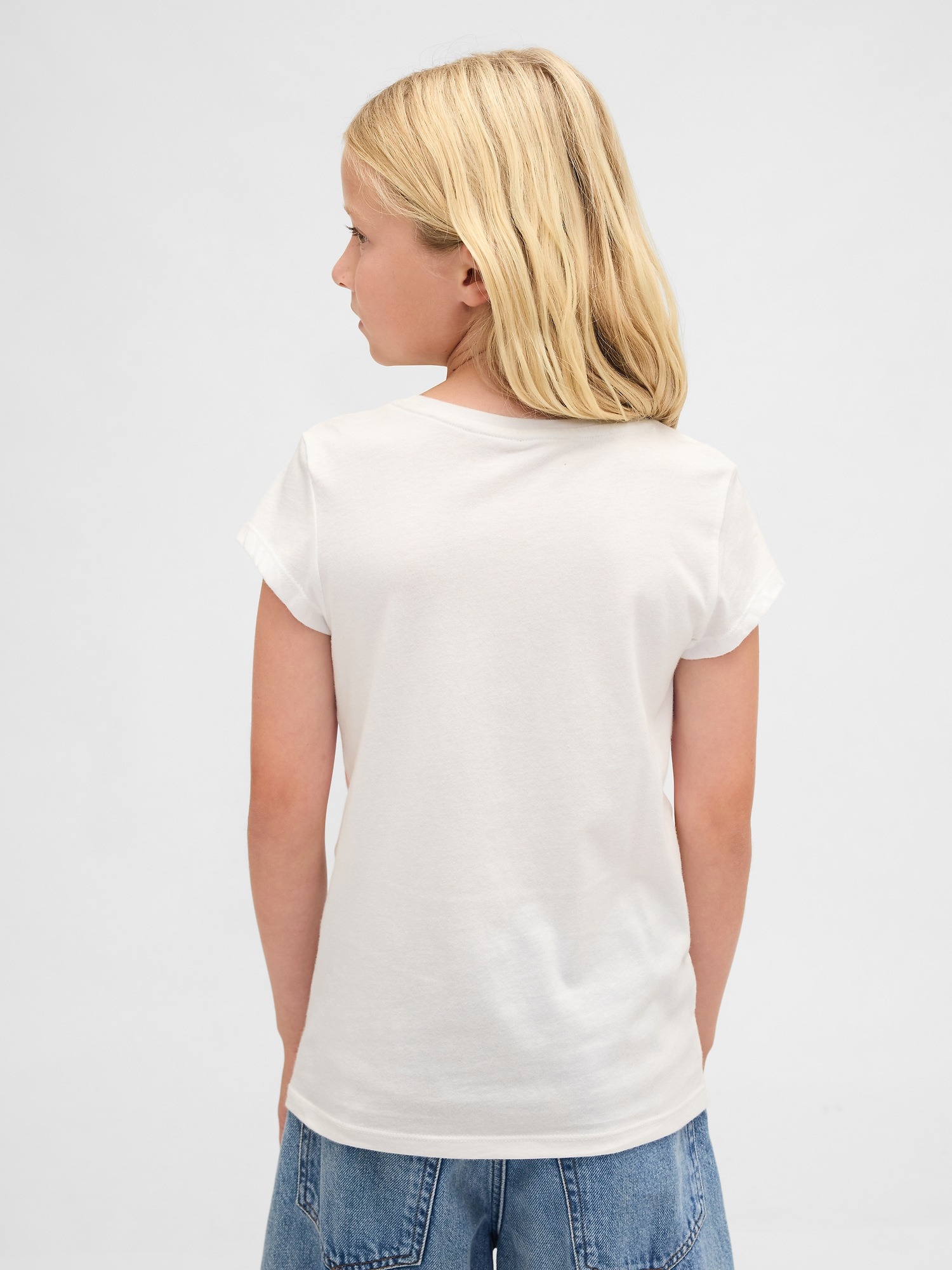 Tricou GAP cu logo pentru fete