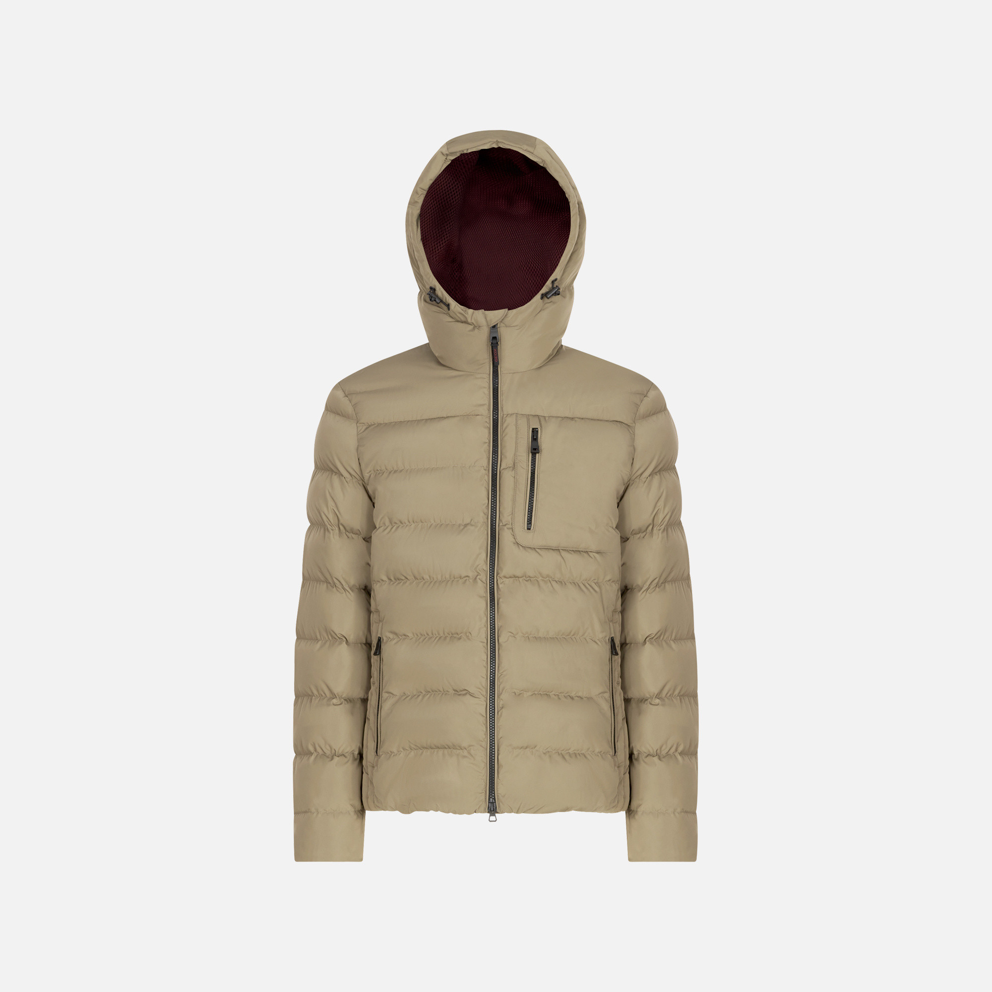 Geacă bărbătească bej cu puf Geox Snake