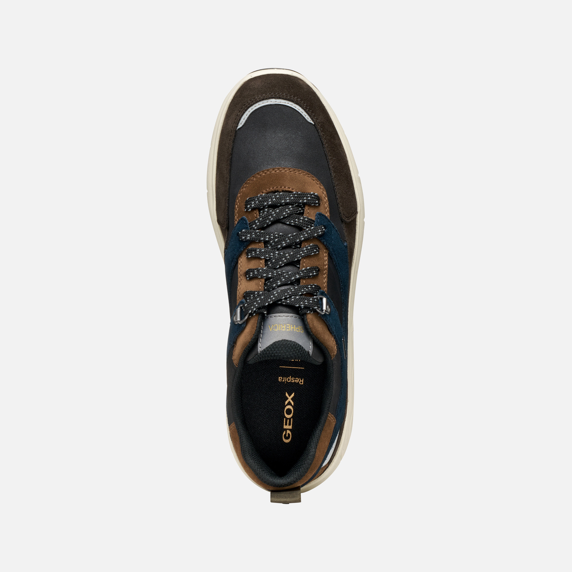 Dark brown men's sneakers Geox Spherica 4X4 B ABX - Men's