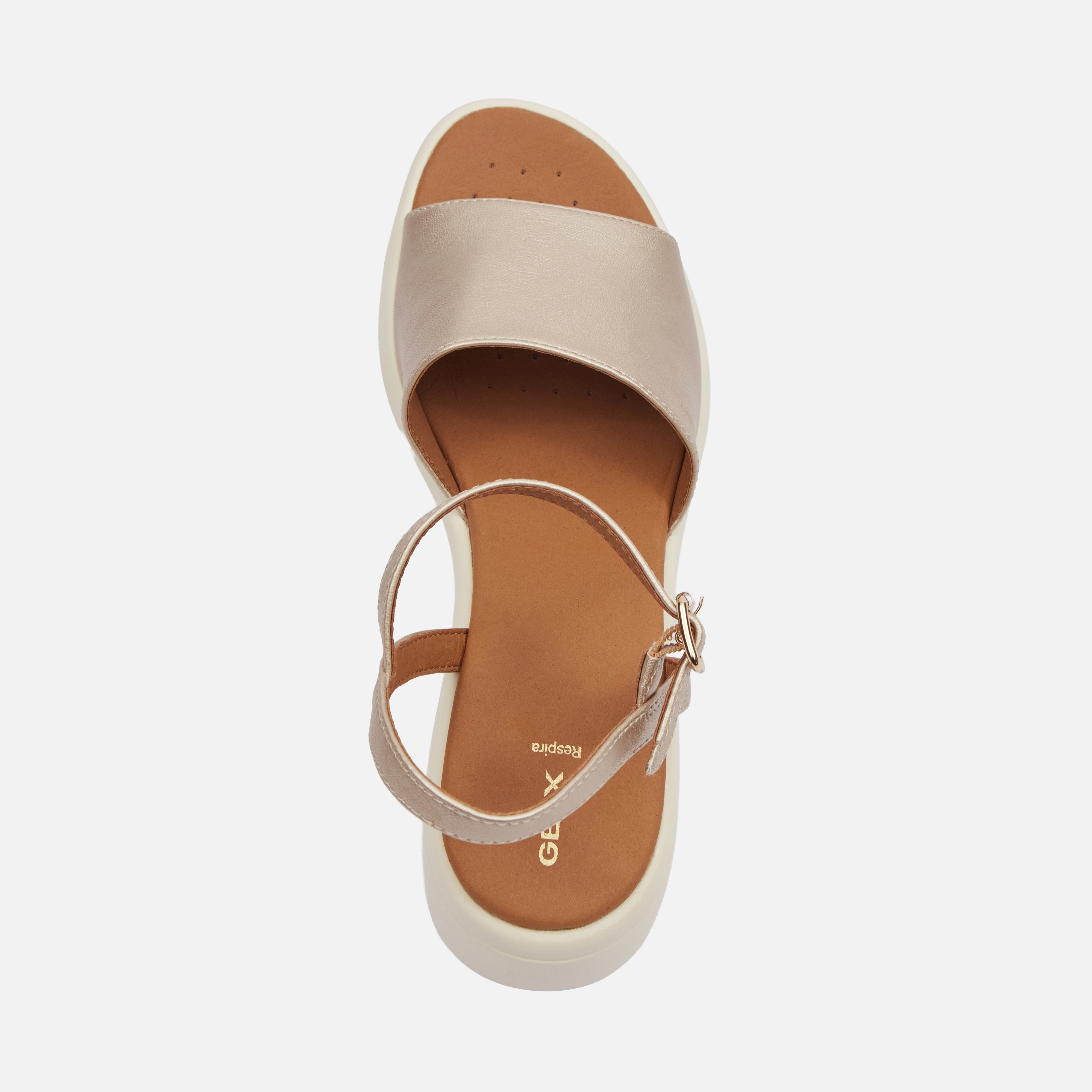 Gold women's sandals Geox Meliconia - Women's