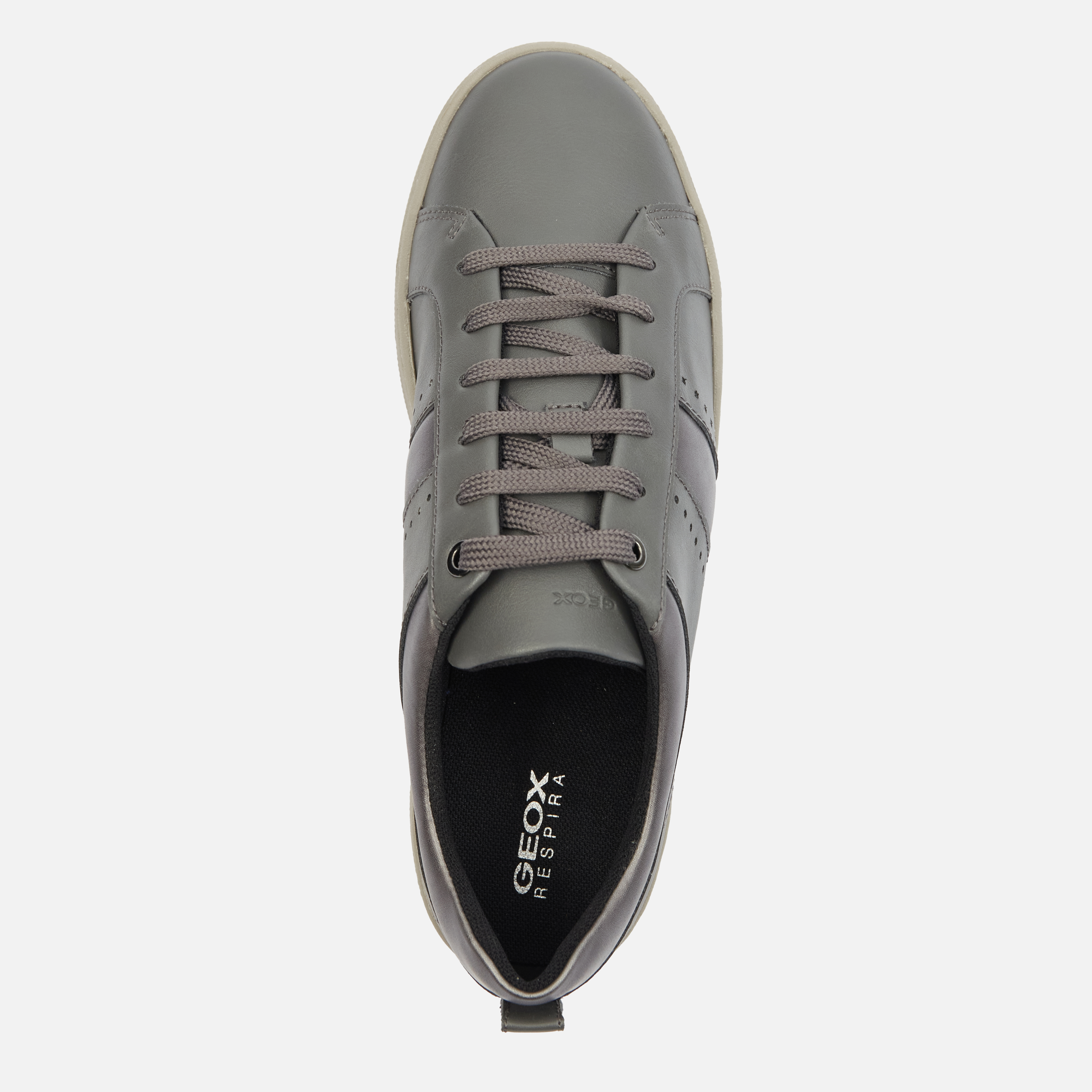 Dark gray women's sneakers Geox Skyley - Women's