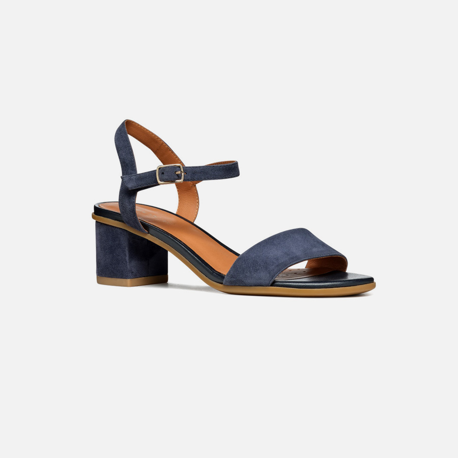 Dark blue women&#039;s sandals Geox Aurely 50 - Women&#039;s