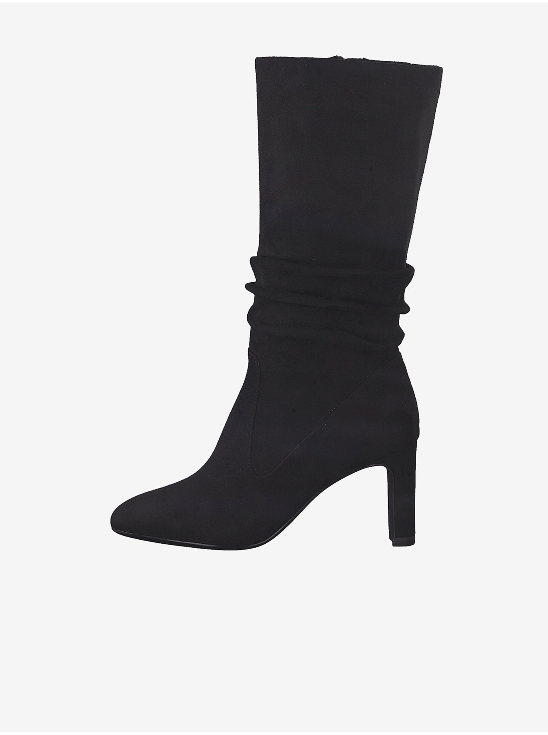 Black heeled boots in suede finish Tamaris - Women