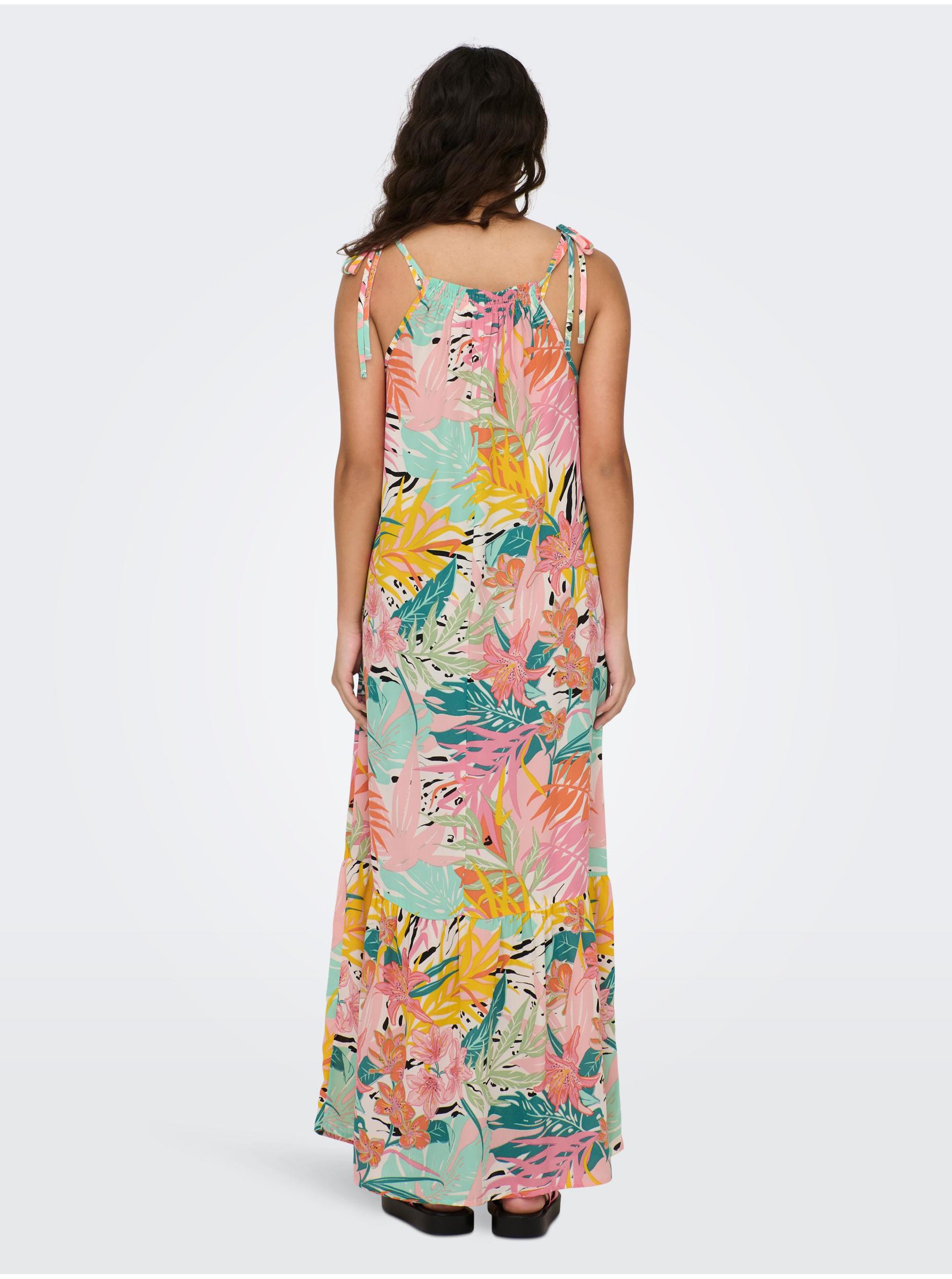 Rochii maxi pentru femei JDY - roz, verde deschis