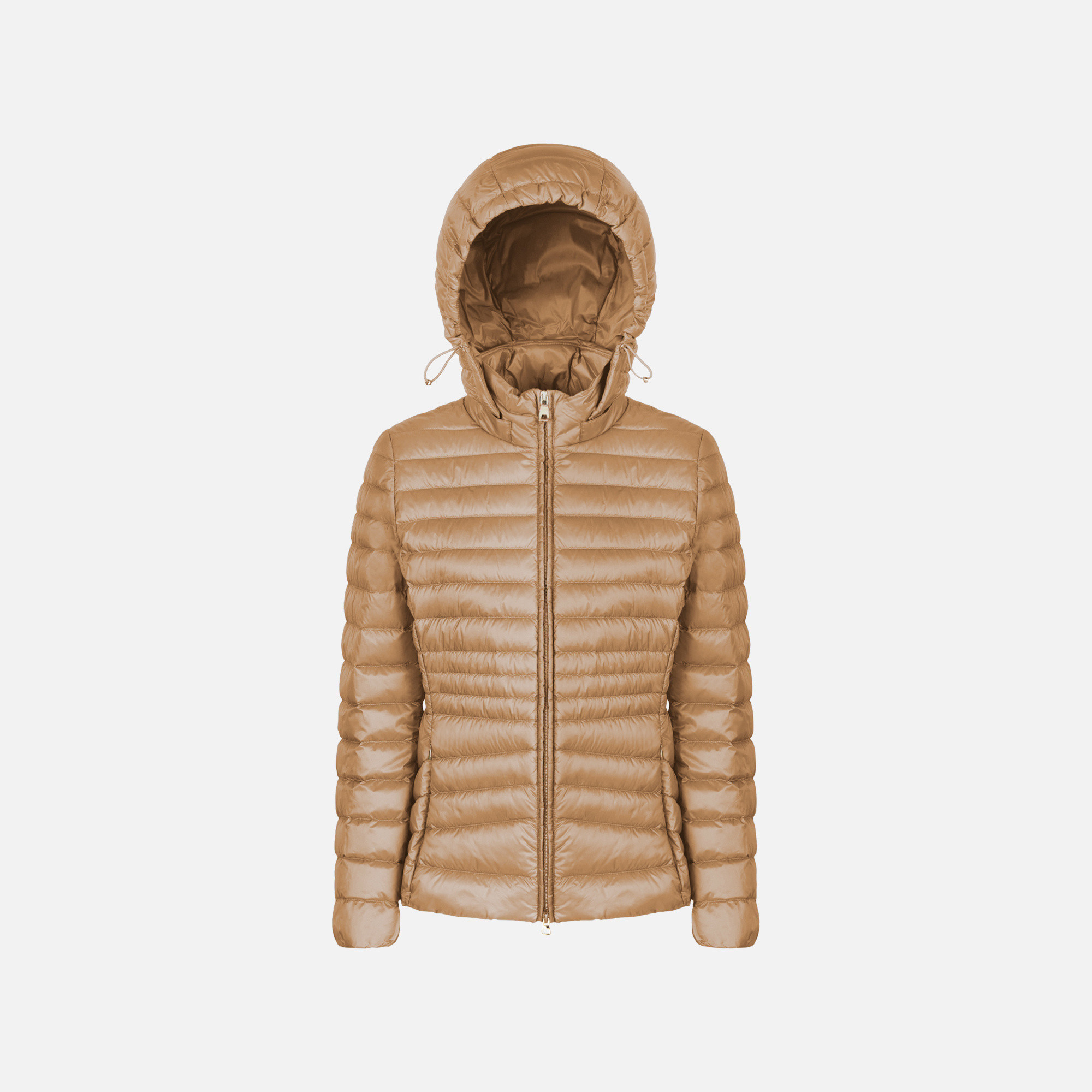 Beige women&#039;s down jacket Geox Jaysen - Women&#039;s