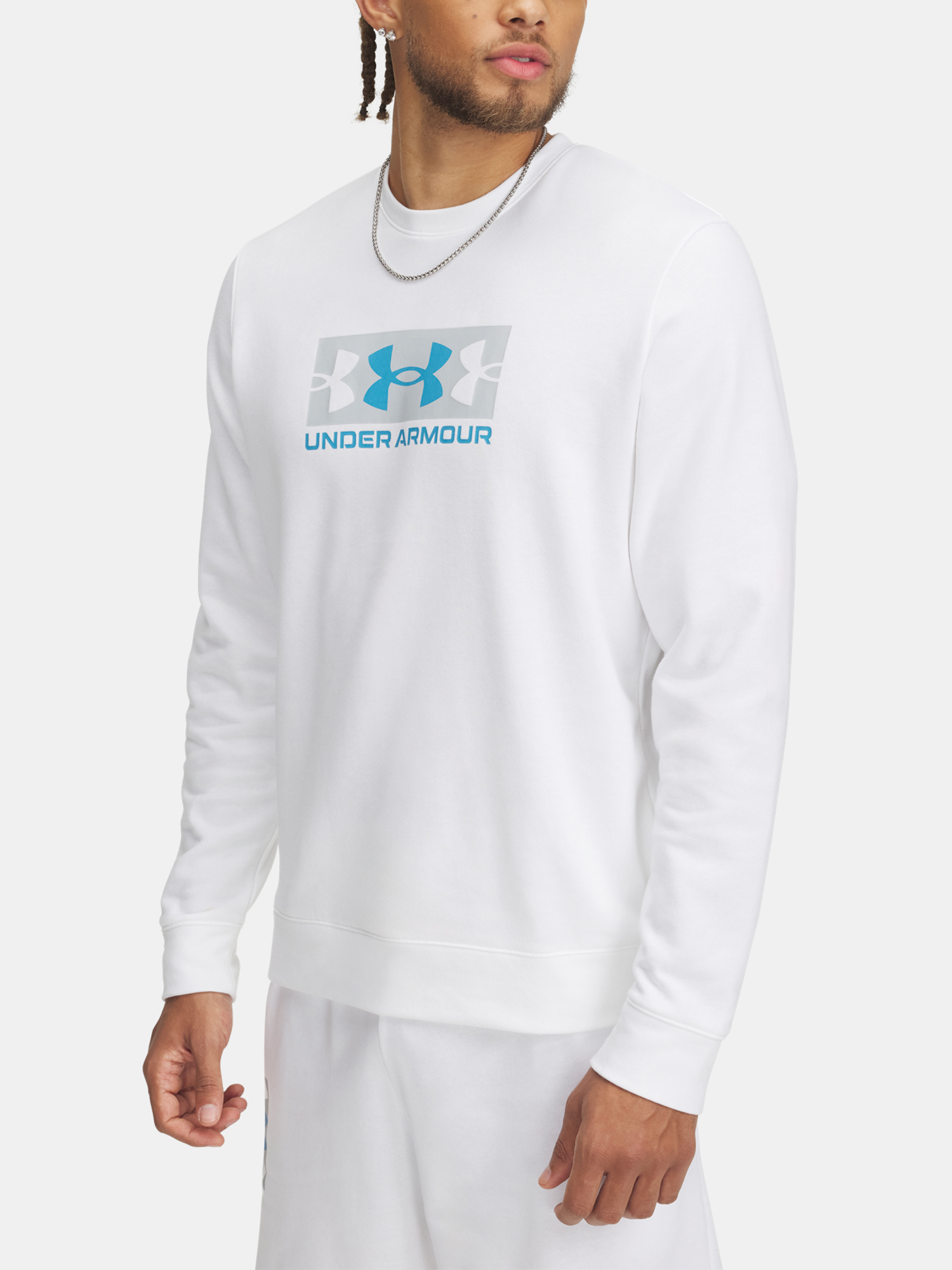 Mens sweatshirt Under Armour UA Rival Terry Logo Crew - Mens