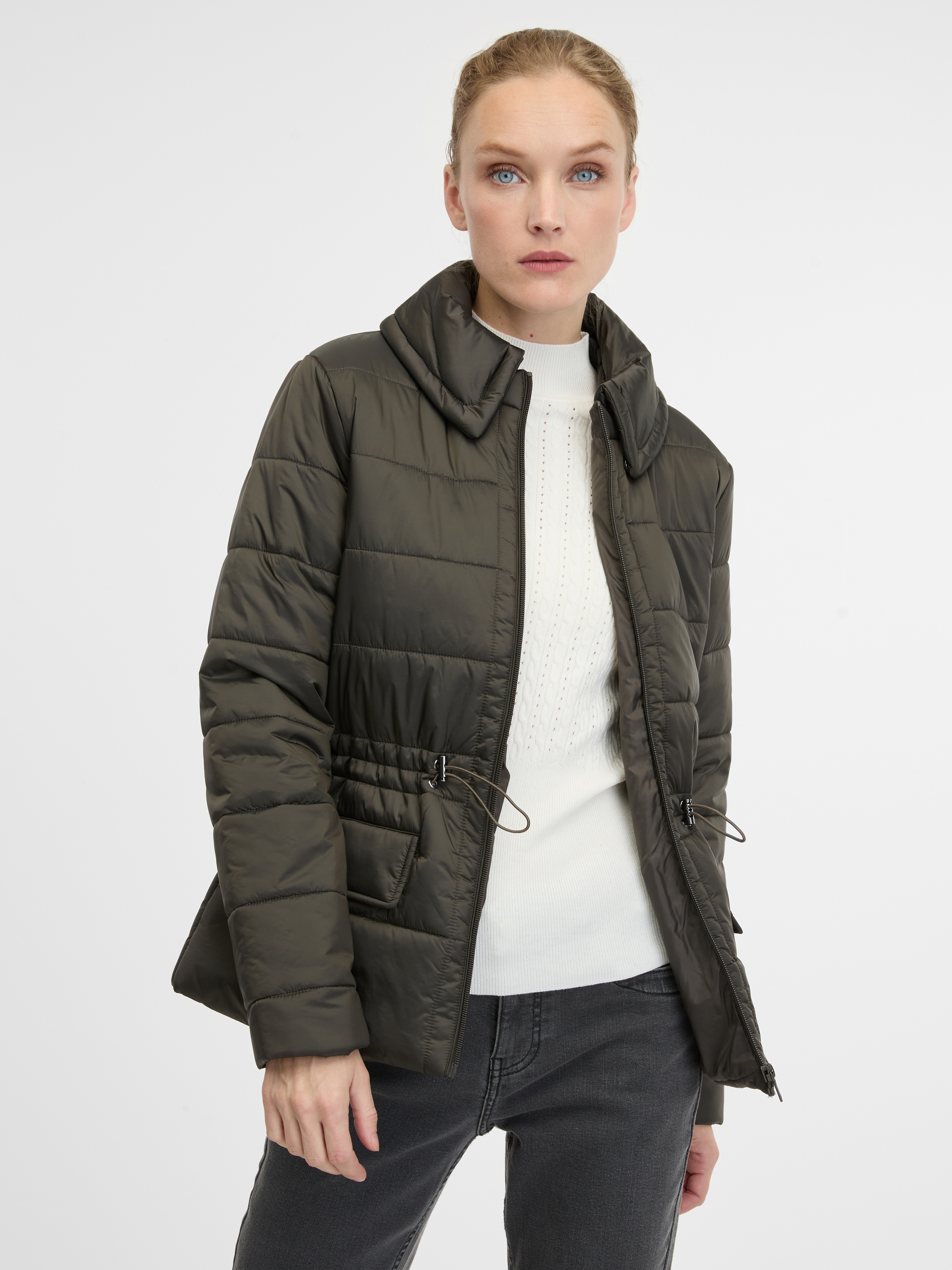 Khaki women's winter jacket ORSAY - Women's
