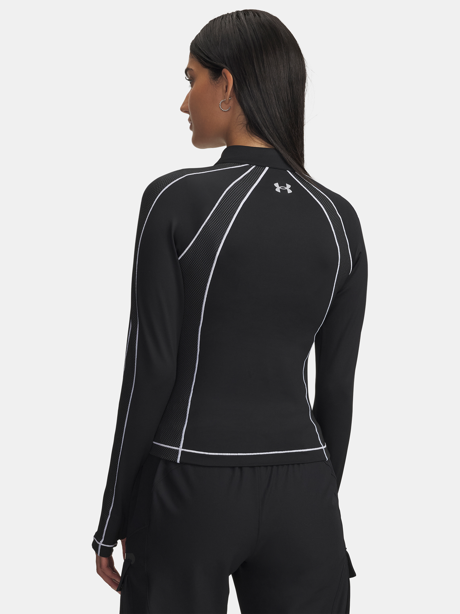 Under Armour UA ColdGear Textured 1/2 Zip-BLK Women's T-Shirt - Women's