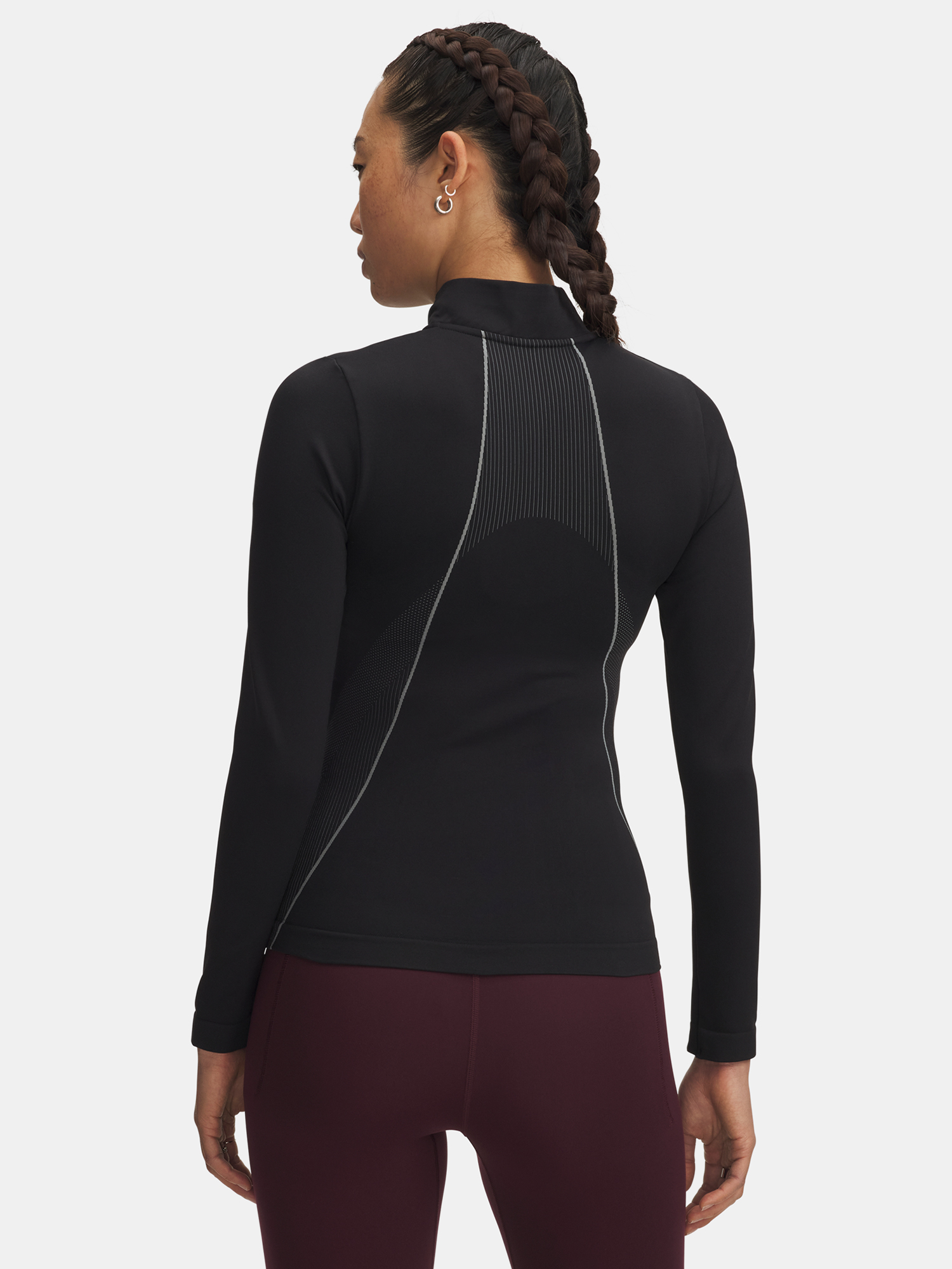 Under Armour UA Vanish Seamless 1/4 Zip-BLK T-Shirt for Women - Women's