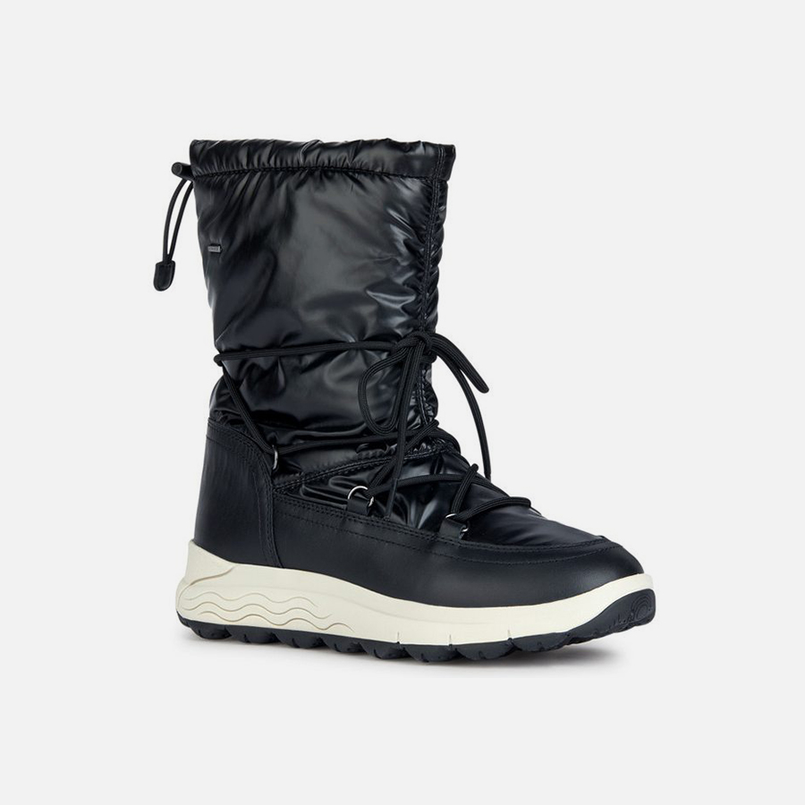Black women's ankle boots Geox Spherica 4X4 B ABX - Women's