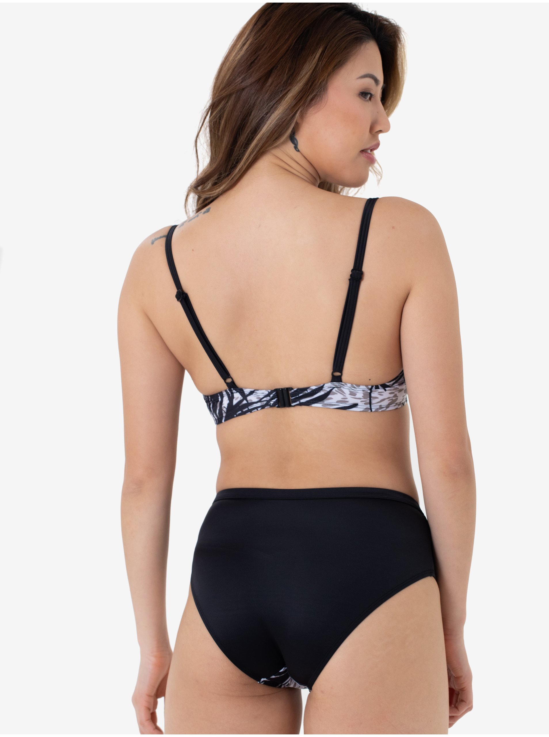 Marimi curvy pentru femei DORINA - negru, alb