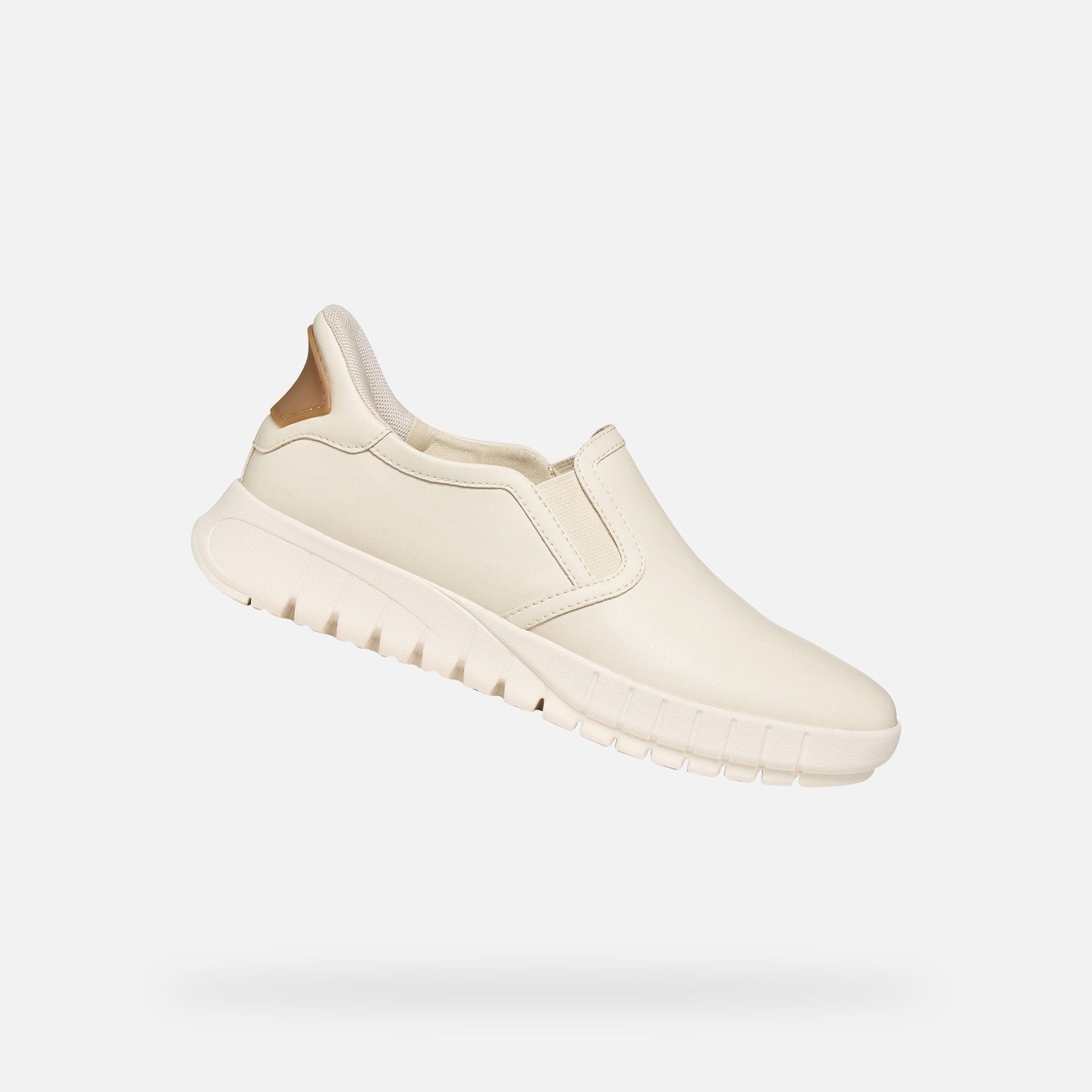 Krémové dámské tenisky Geox Flextride Plus Fast in - Dámské