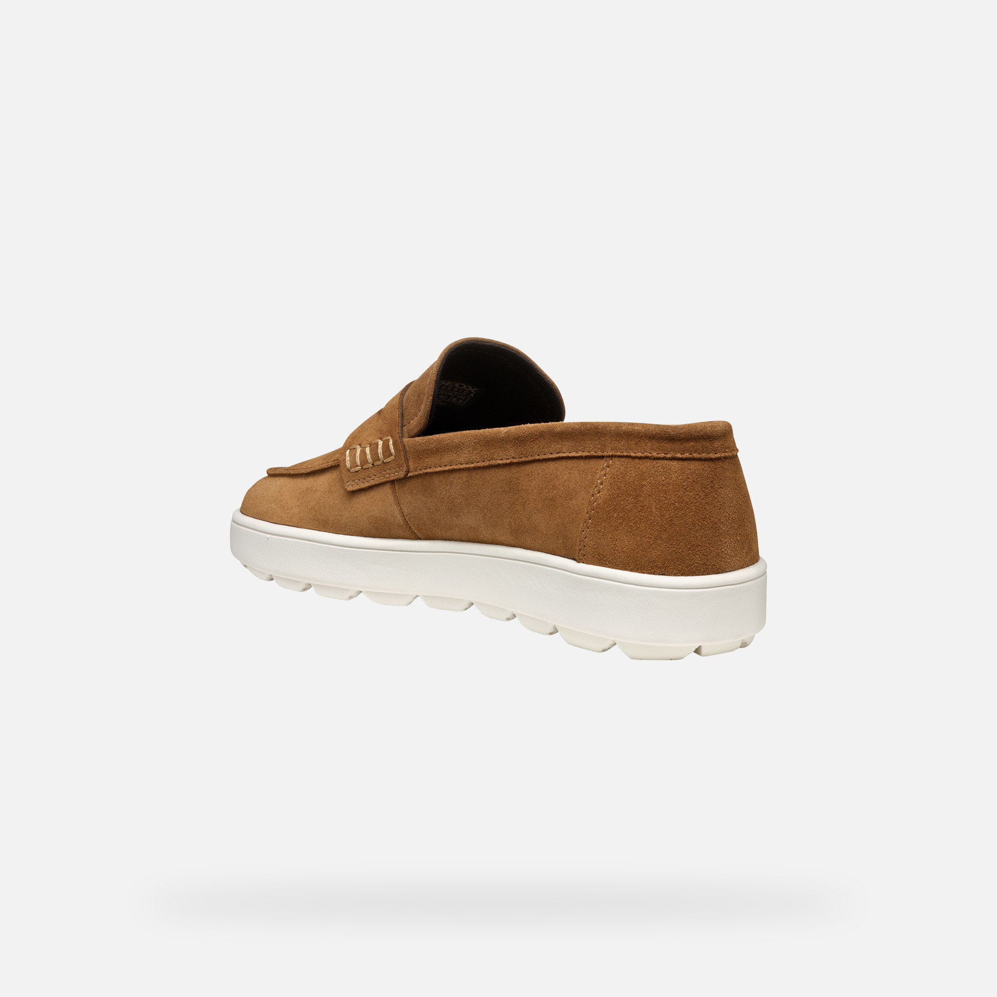 Light brown men&#039;s moccasins Geox Spherica ECUB-1 - Men&#039;s