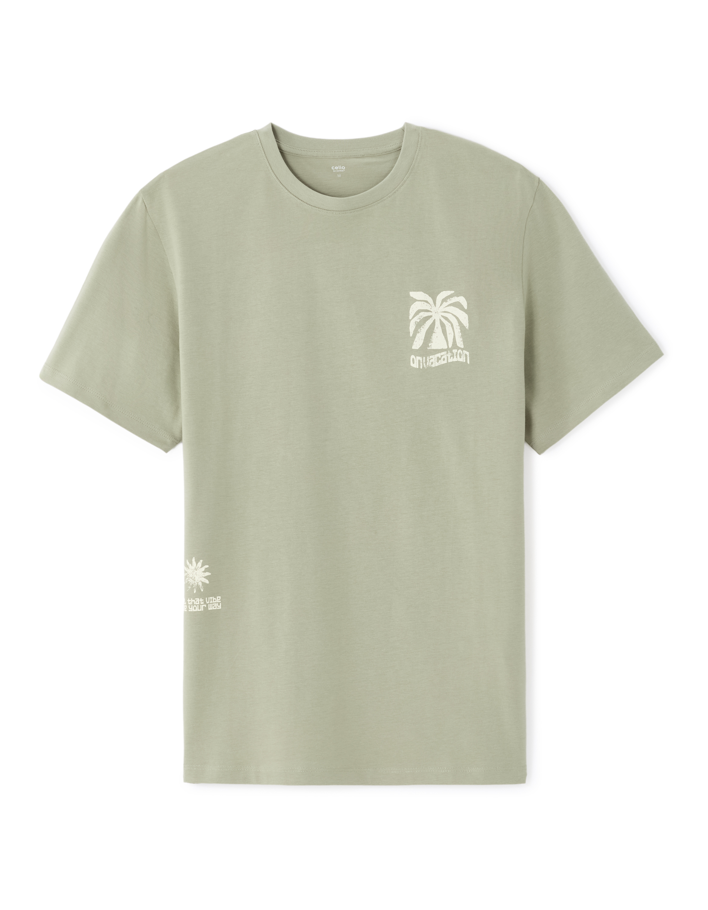 Мъжка тениска Celio Nenaif в зелено