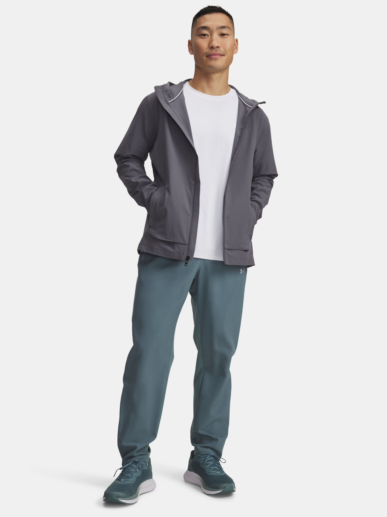 Men's Sports Pants Under Armour UA Velociti Pro Storm Pants-BLU - Men