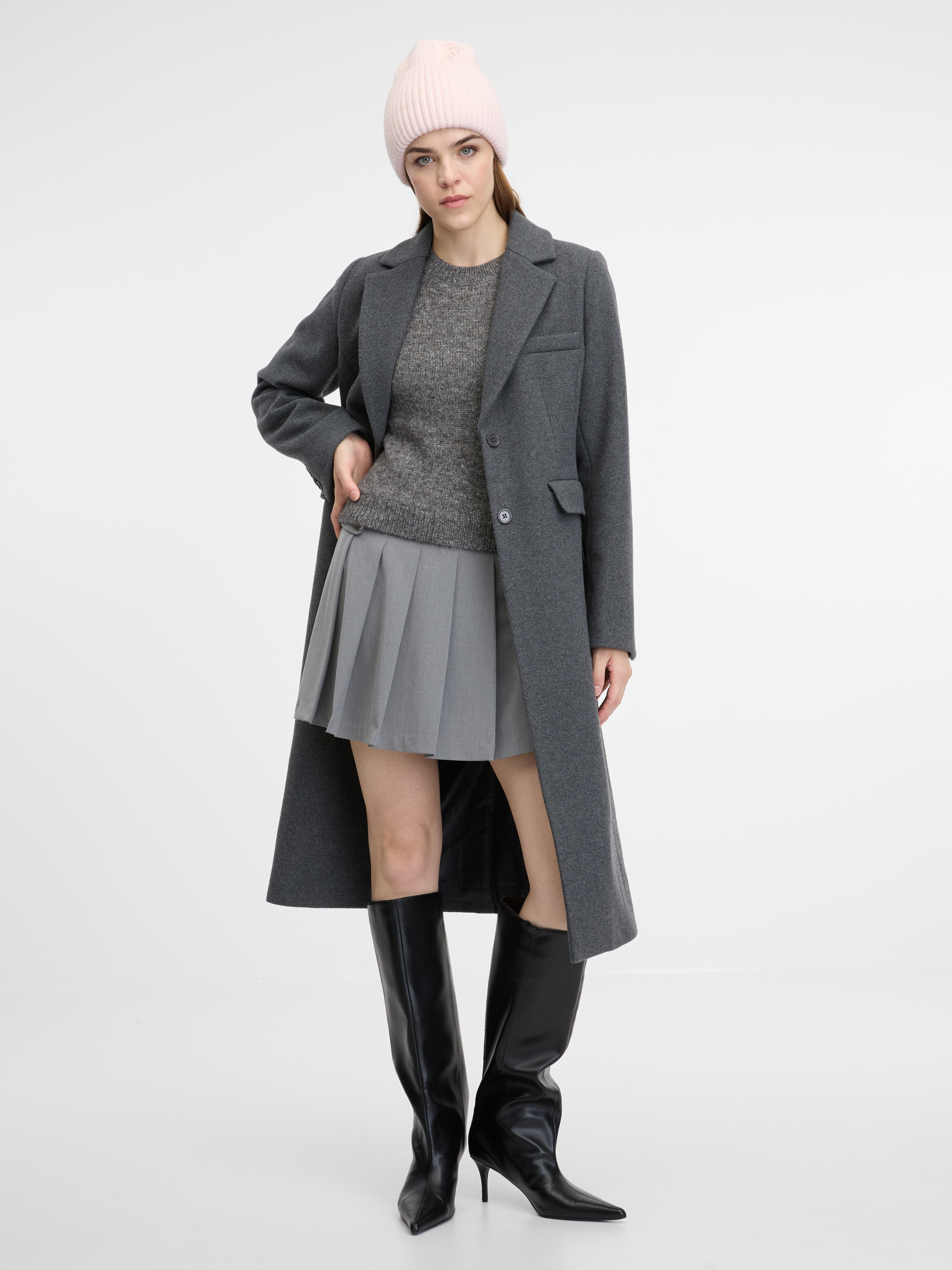 Grey women's coat ORSAY - Women's