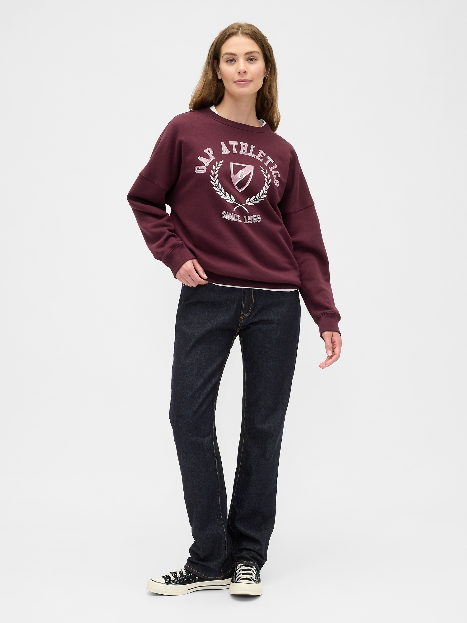 Oversize sweatshirt with Gap Athletic logo - Ladies