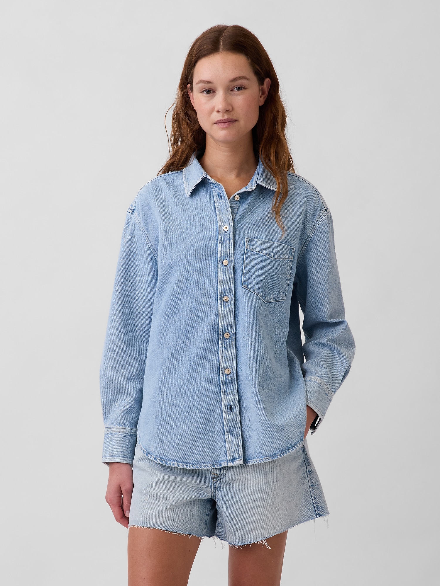 GAP Denim Oversize Shirt UltraSoft - Ladies
