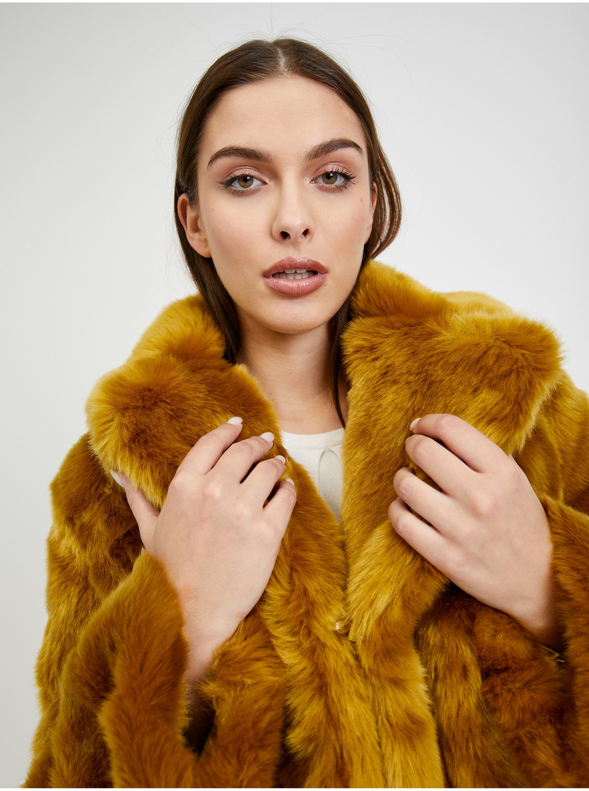 Paltoane pentru femei ORSAY - mustar