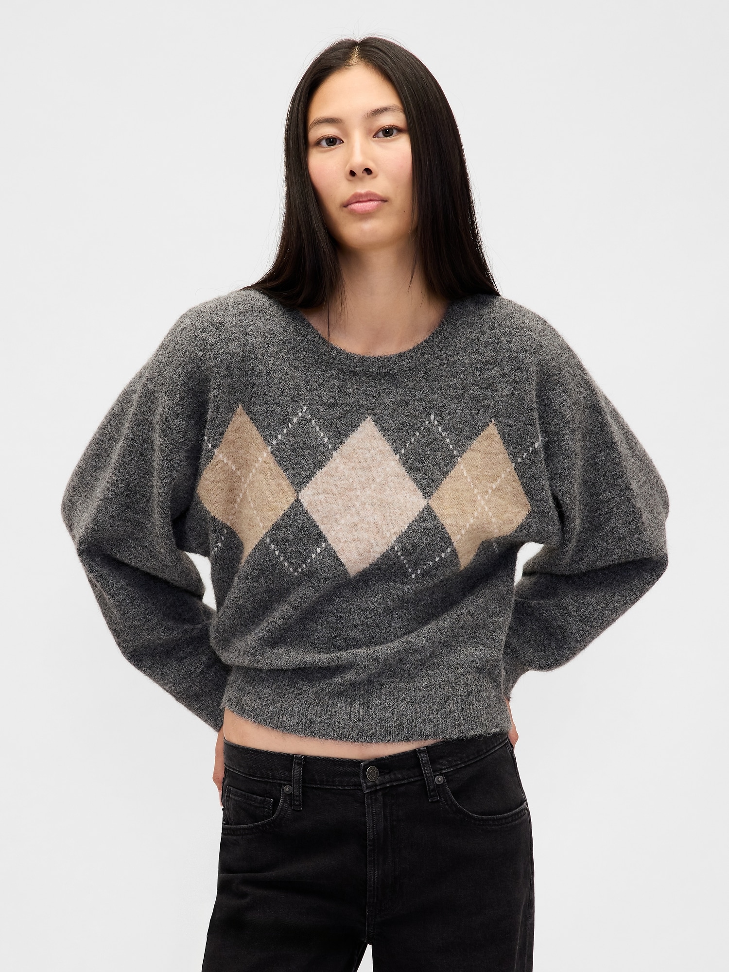 GAP Crop Sweater with Wool - Ladies