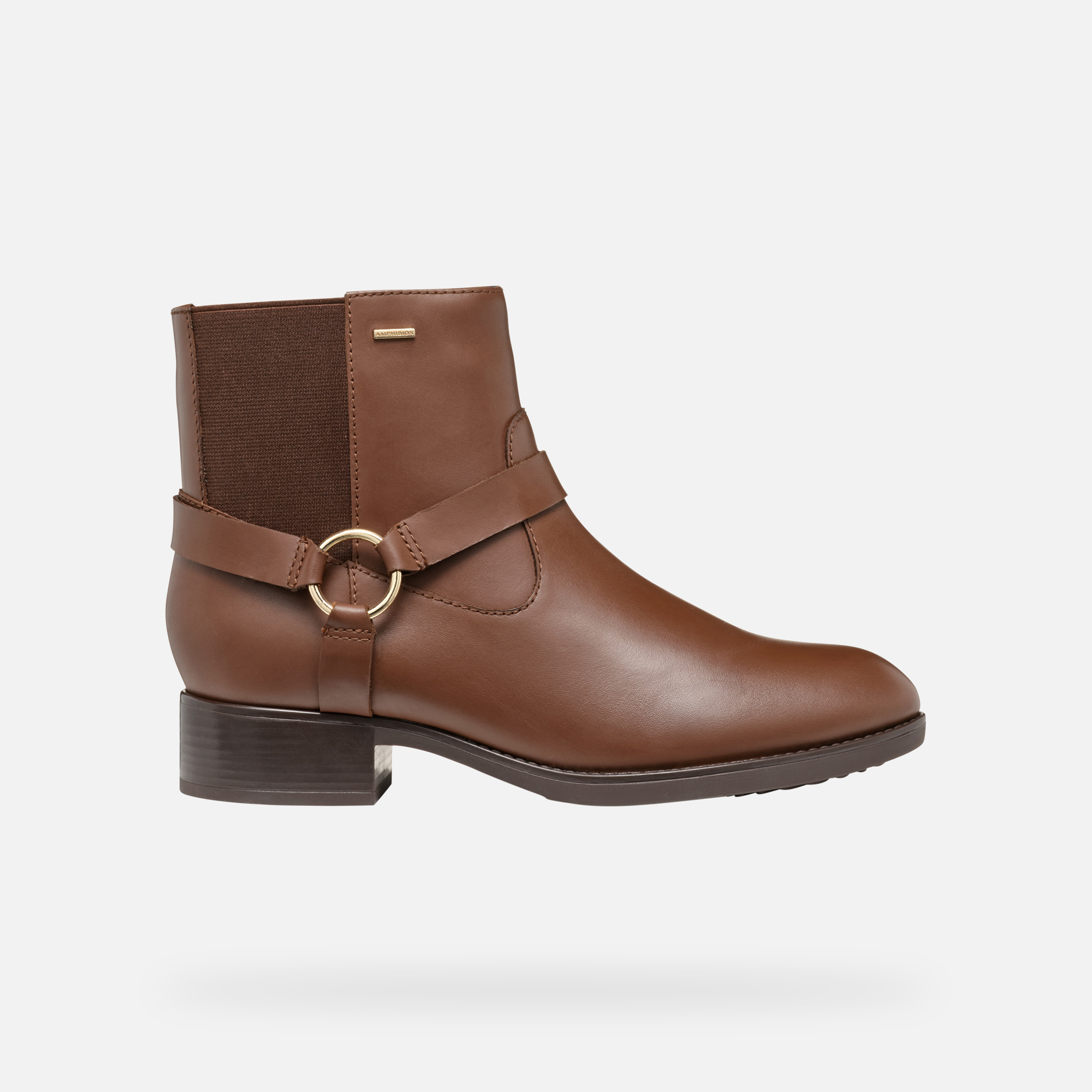 Brown women's ankle boots Geox Felicity ABX - Women's