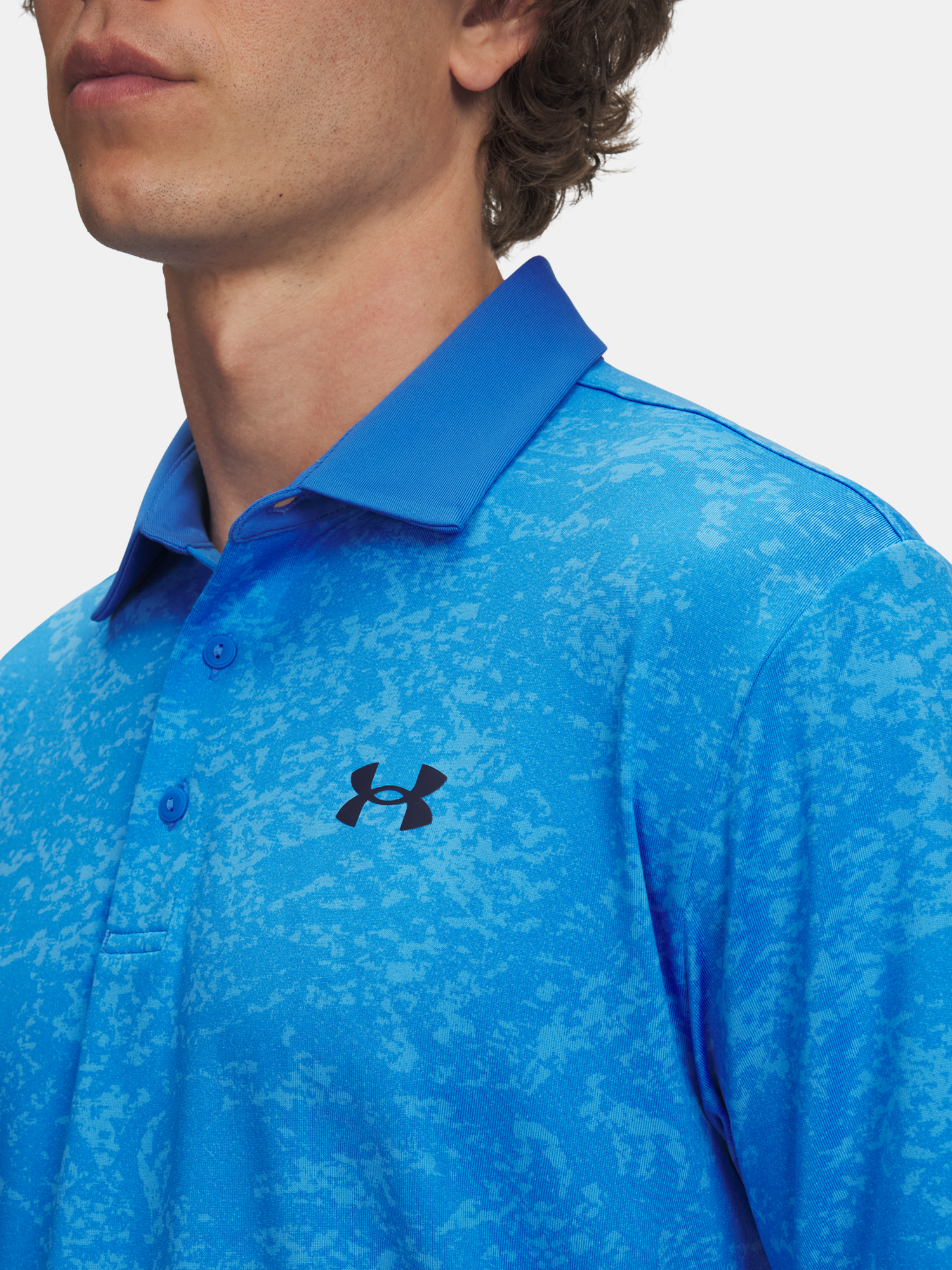 Men's T-shirt Under Armour UA Playoff 3.0 Printed Polo-BLU - Men's