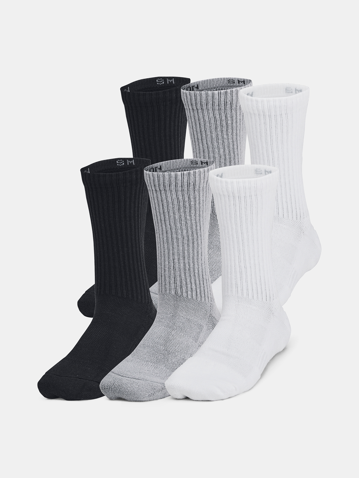 Under Armour Youth UA TC 6pk Crew-GRY Children's Socks - unisex