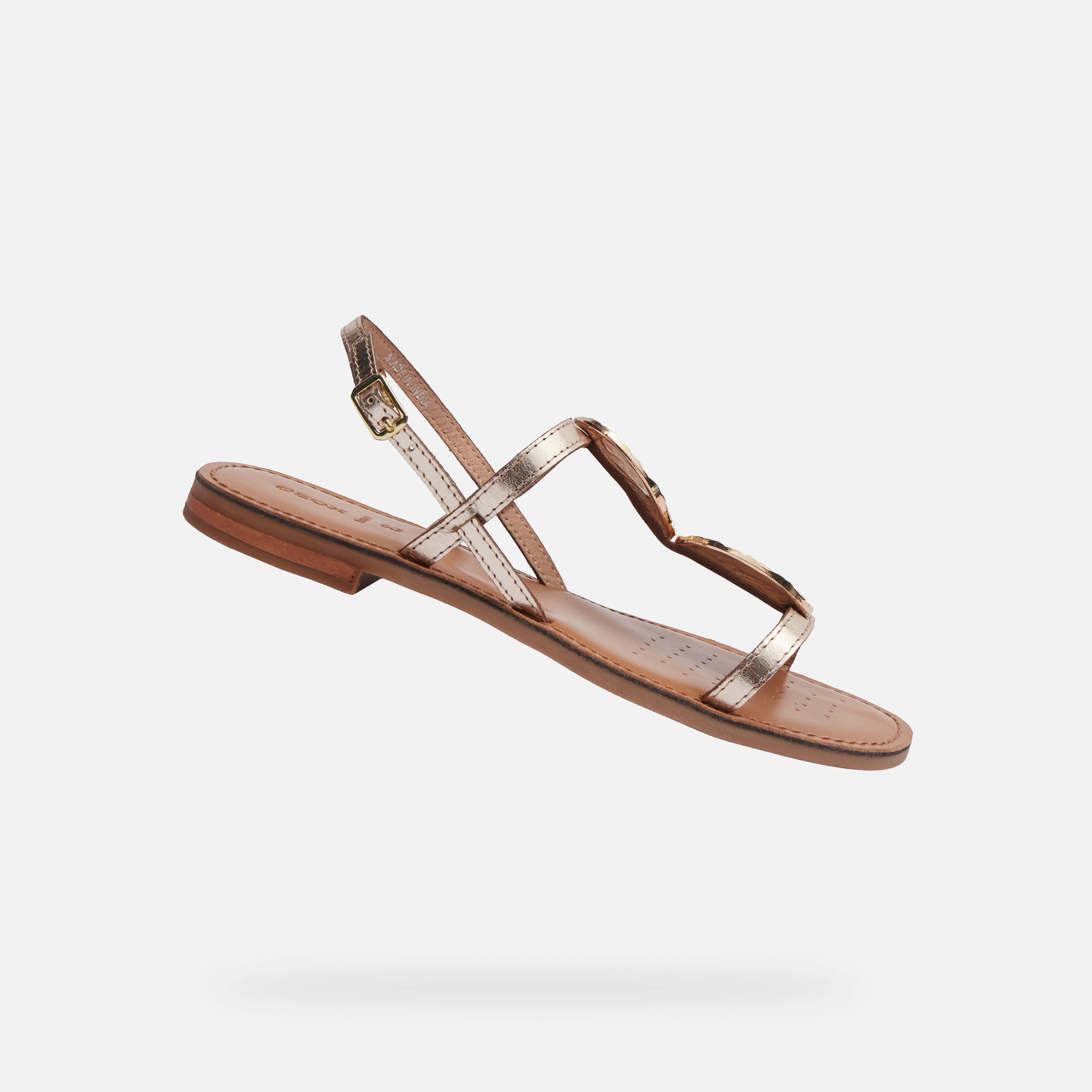 Gold women&#039;s sandals Geox Maddalusiac - Women&#039;s