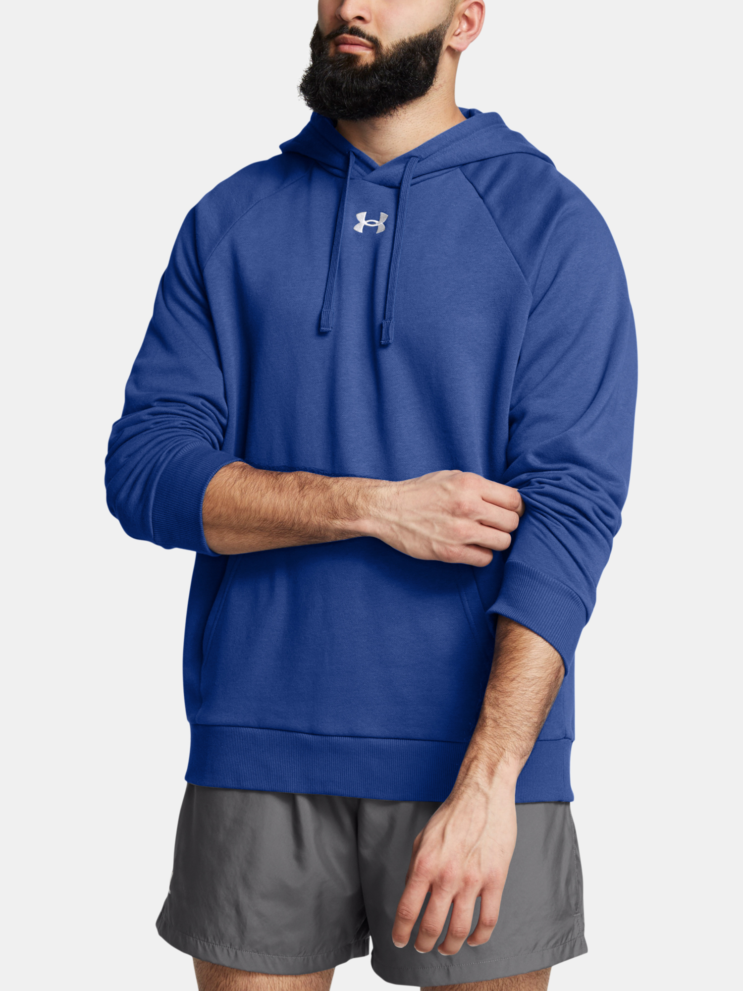 Men's Sweatshirt Under Armour UA Rival Fleece Hoodie-BLU - Men's