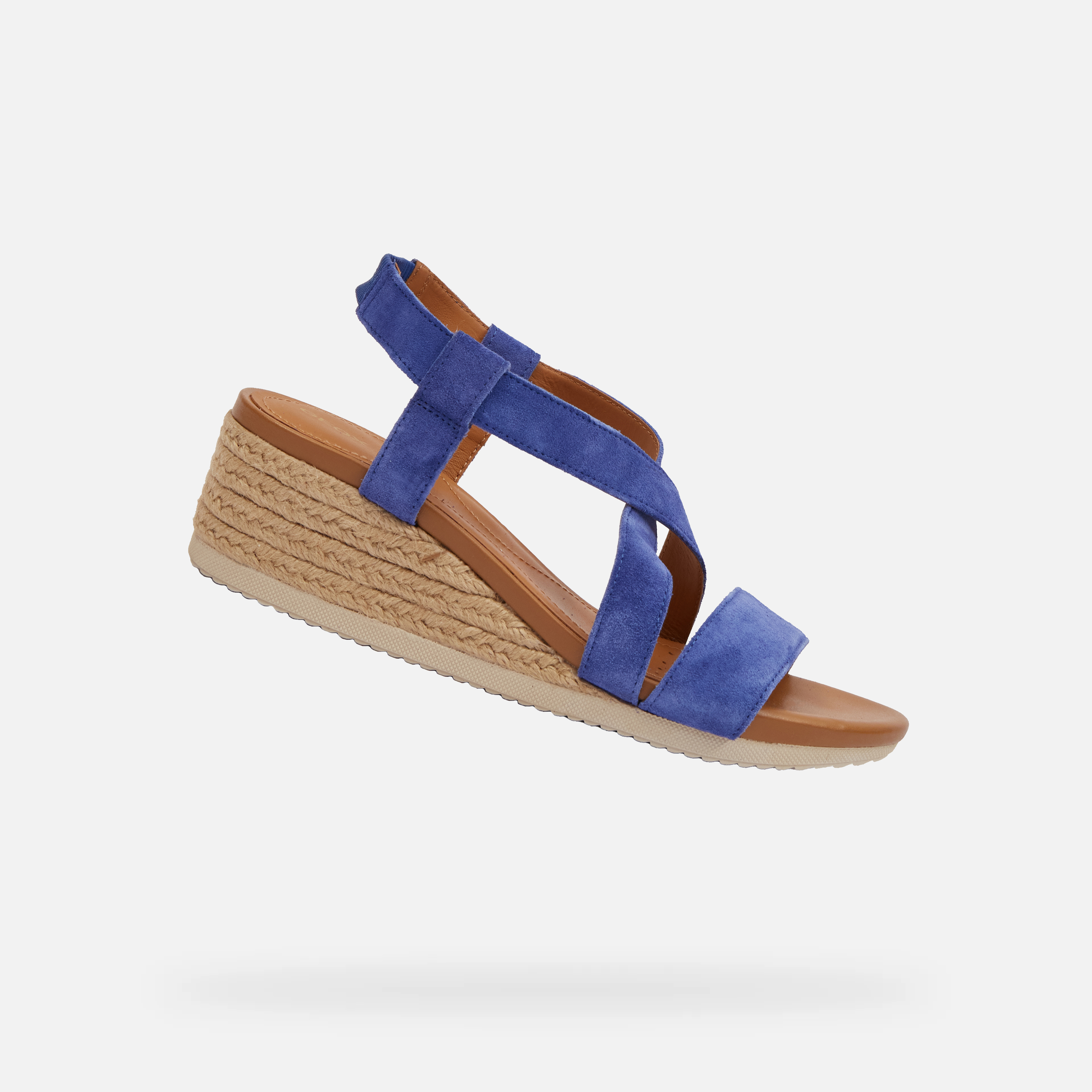 Blue women&#039;s sandals Geox Ischia Corda - Women&#039;s