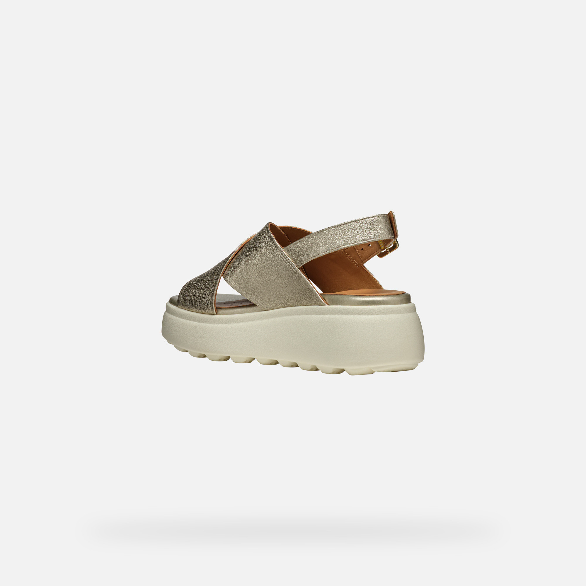 Gold women&#039;s sandals Geox Spherica EC4.1 S - Women&#039;s