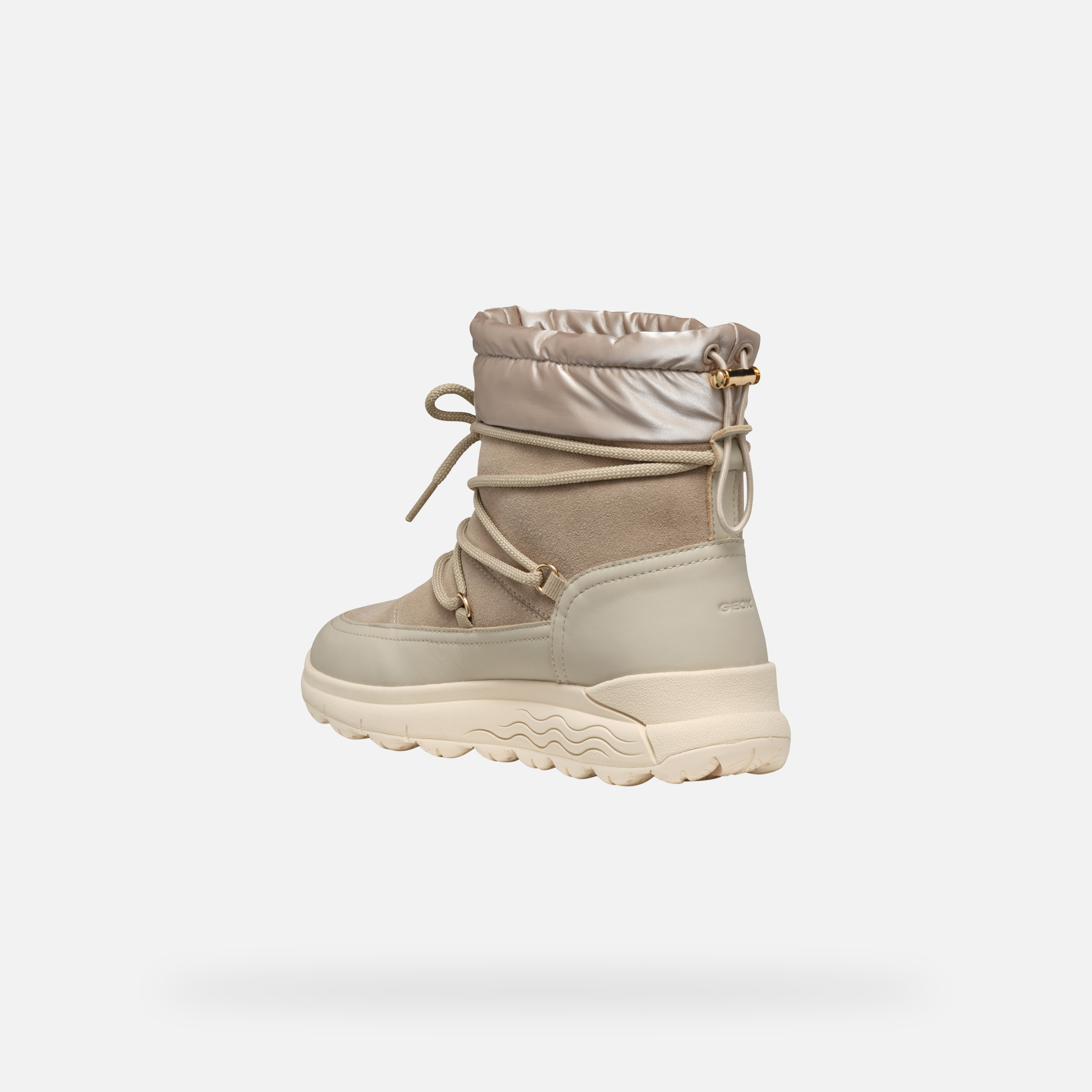 Beige women's ankle boots Geox Spherica 4X4 Abx - Women's