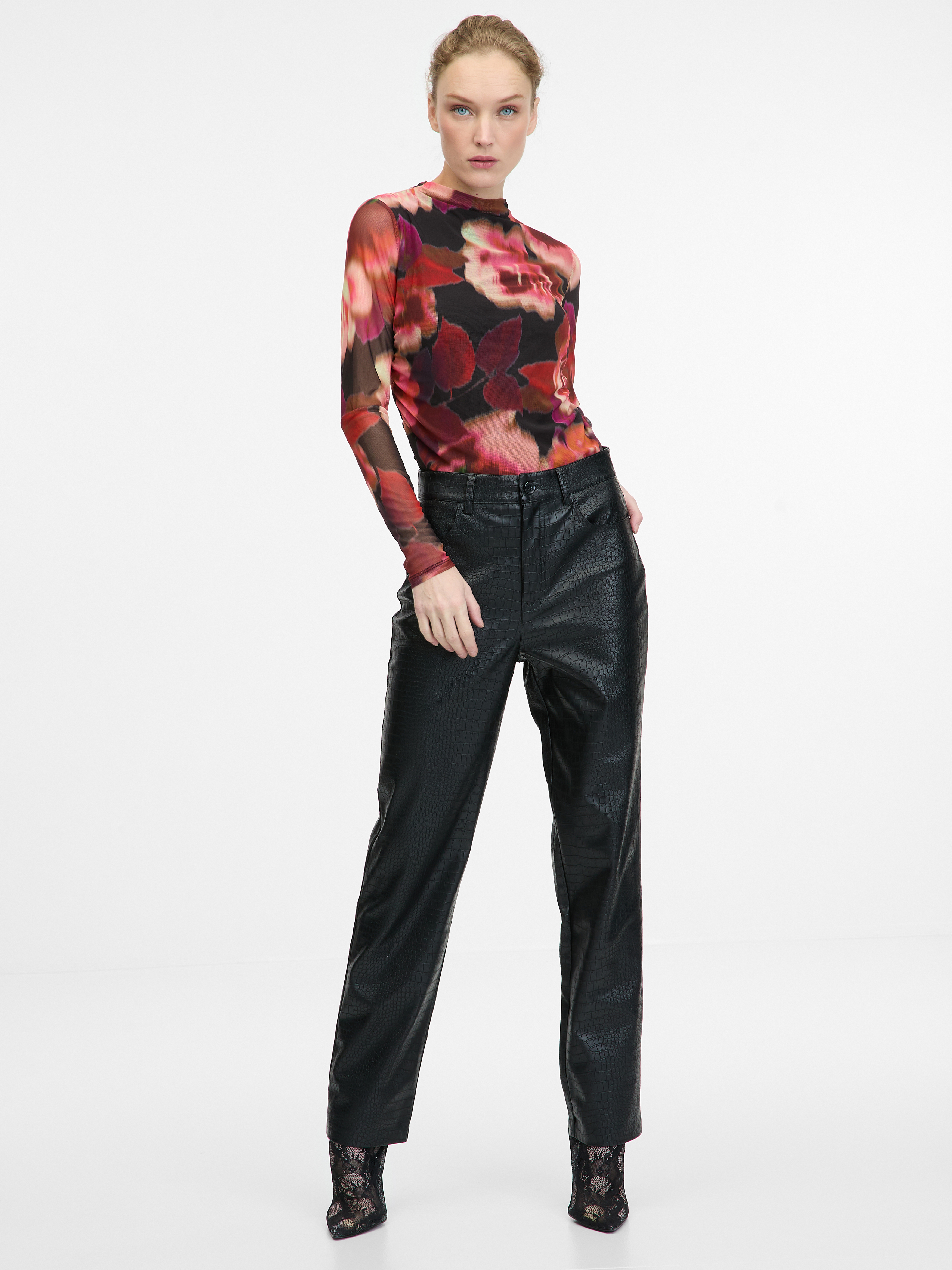 Red women's long-sleeved T-shirt ORSAY - Women's